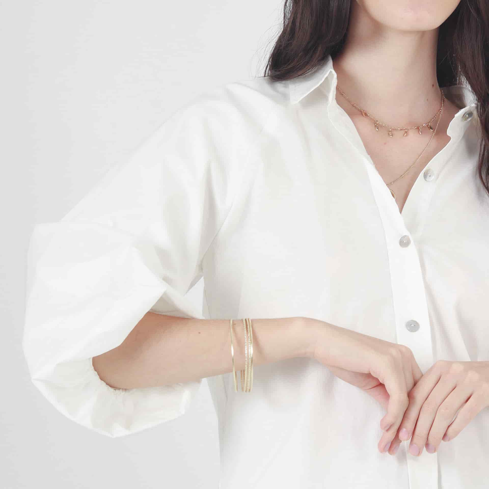 Blusa Cuello Camisero Manga 3Cuartos - miniatura 2