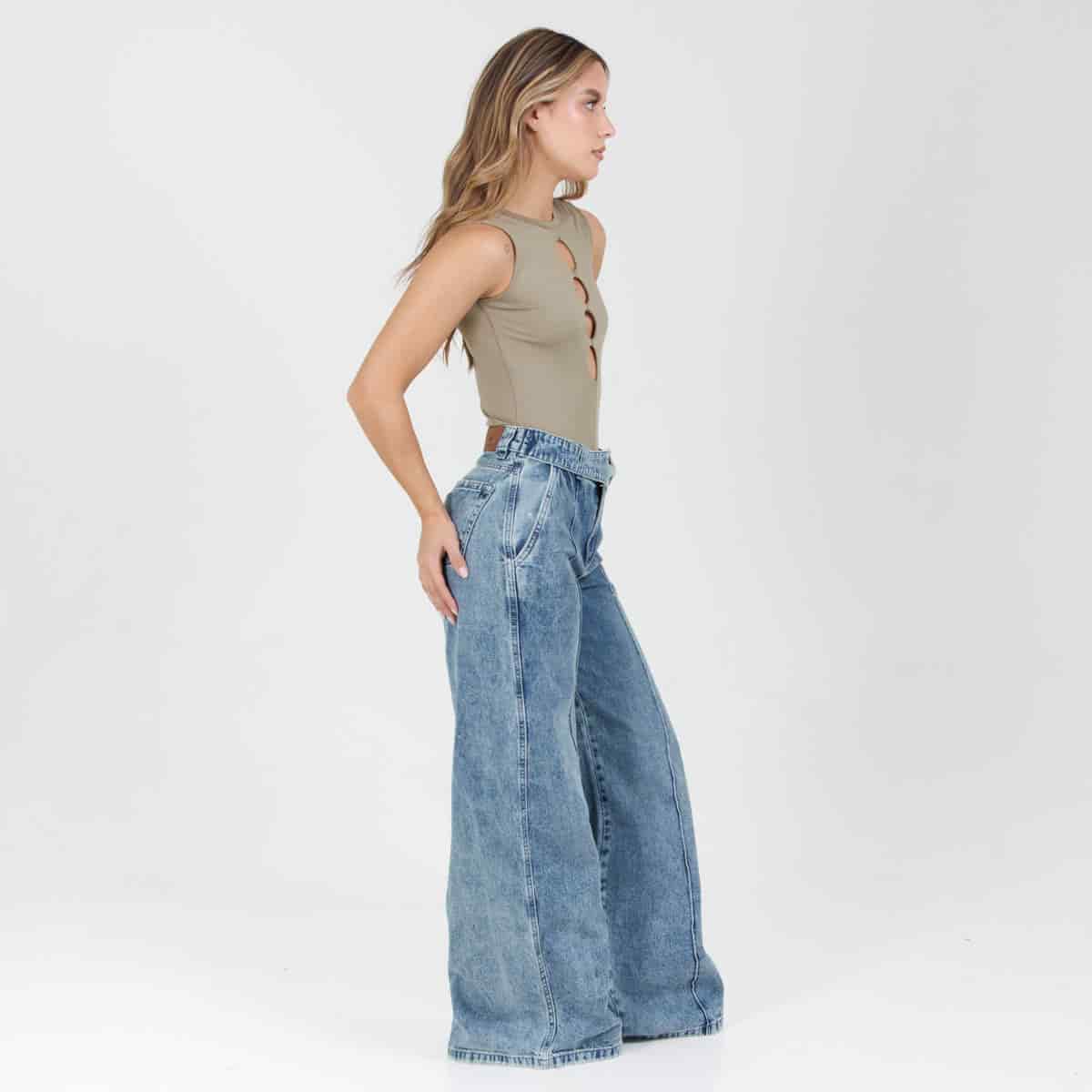 Jean Axspen Wide Leg Ax-2939 Rigido - miniatura 4