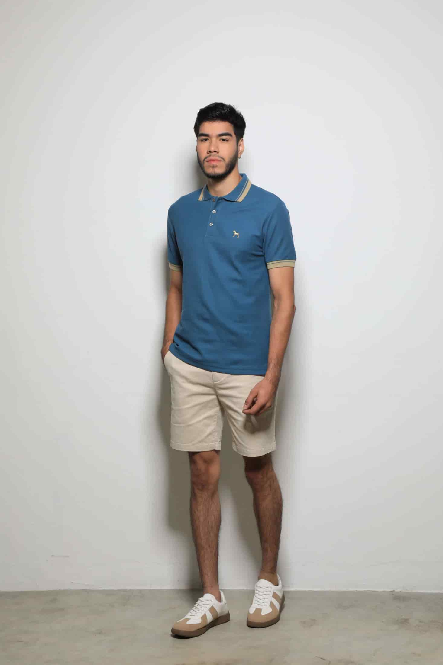 Polo Básica Azul Acero - miniatura 1