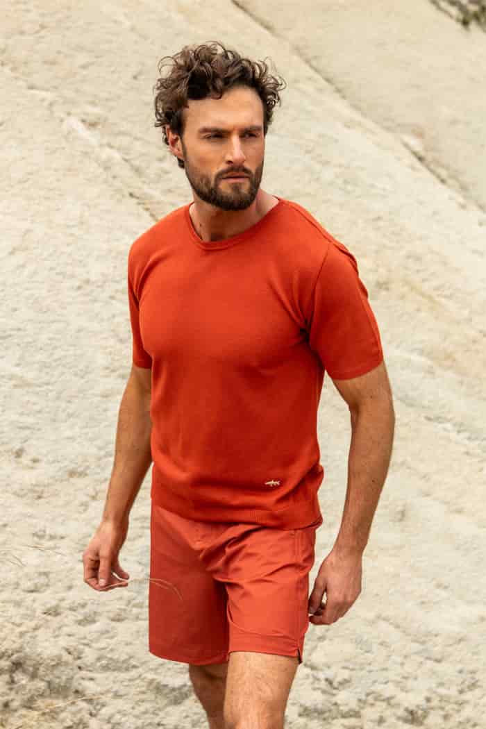 CAMISETA DE PUNTO TERRACOTA - miniatura 2