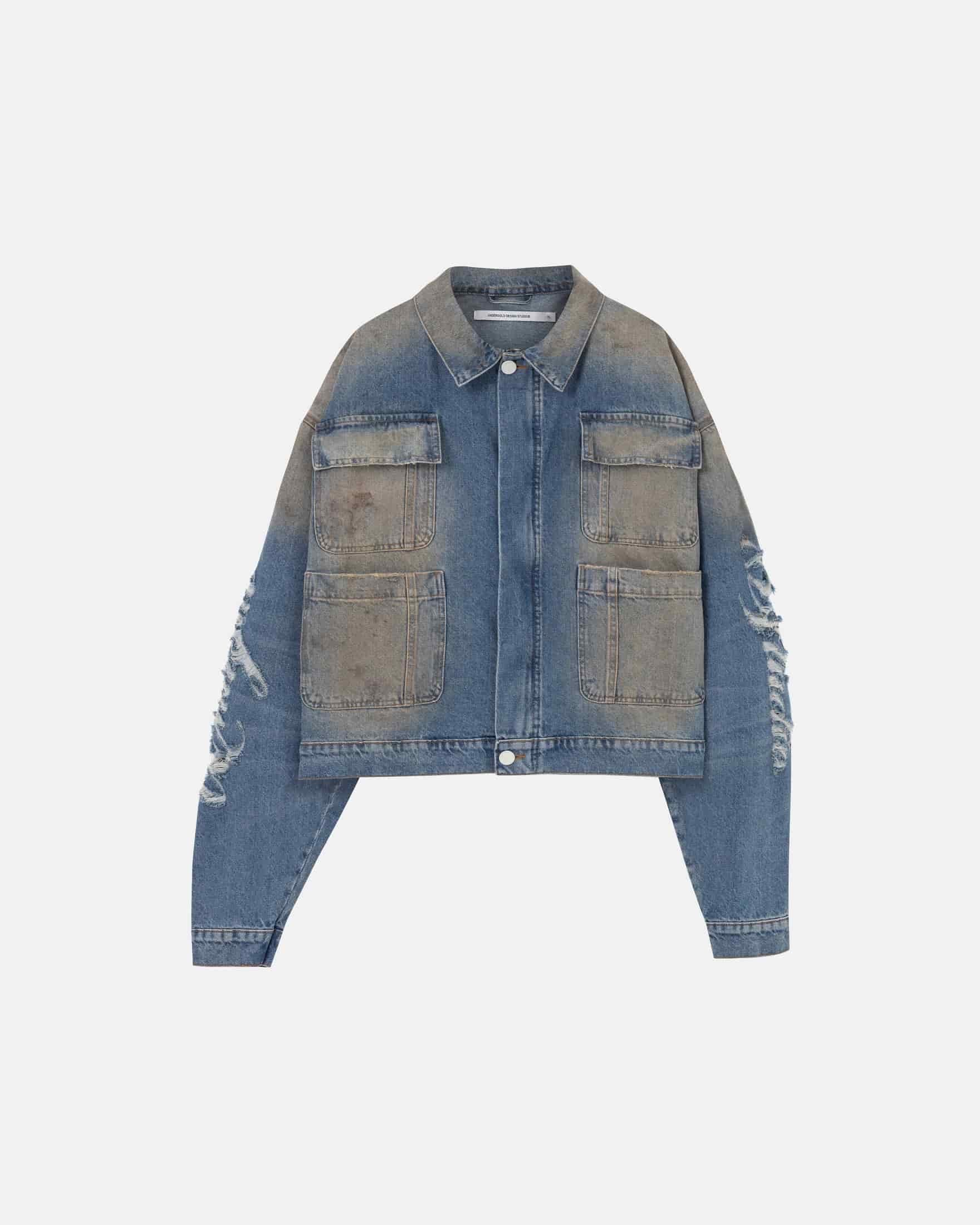 Stardust Undgld Studio Boxy Fit Jacket Mechanic Blue - miniatura 1