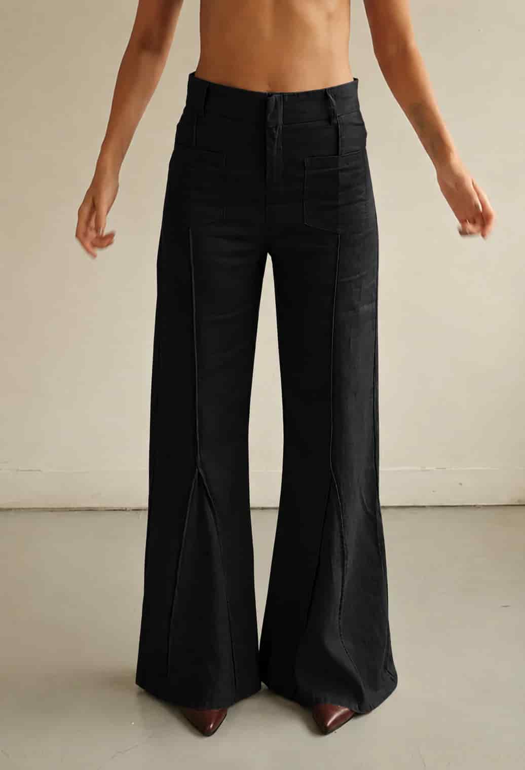 Pantalón Aire de lino | Negro - miniatura 1