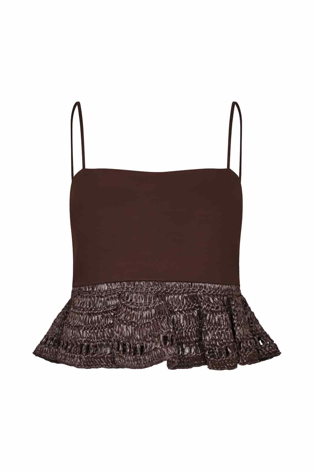 Crop top alba brown - miniatura 3