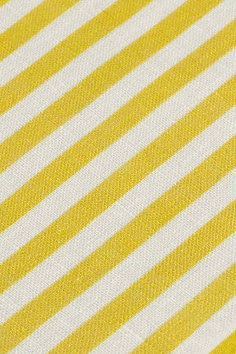 Men's linen shirt yellow striped - miniatura 14