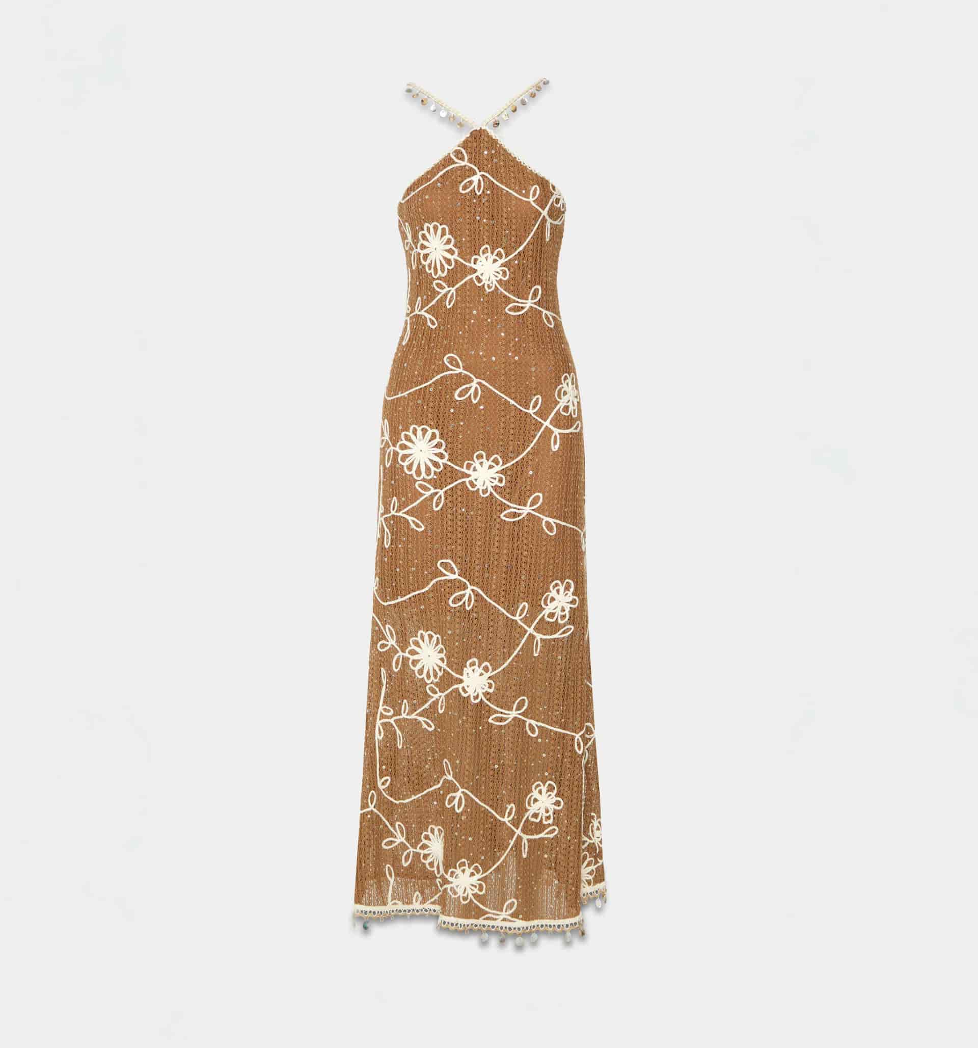 Vestido largo de tiras con insumos - miniatura 9