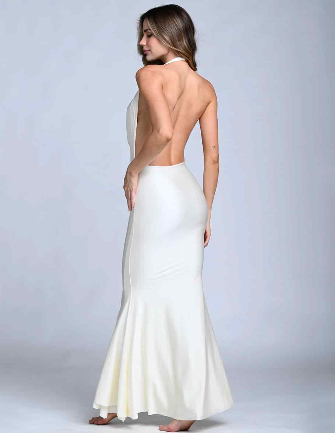 Vestido Eris Marfil - miniatura 2
