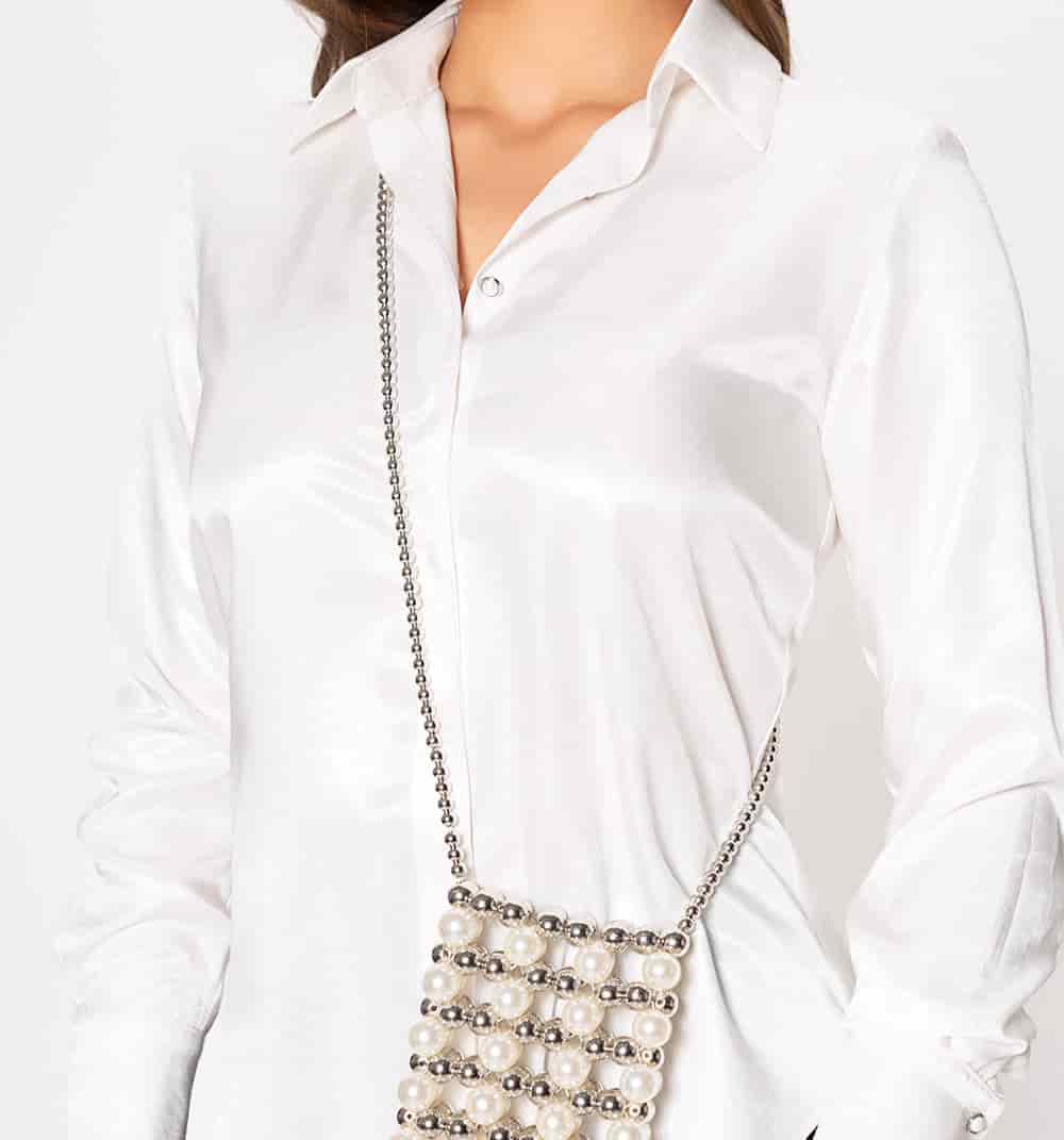 Blusa camisera manga larga con insumo de - miniatura 7