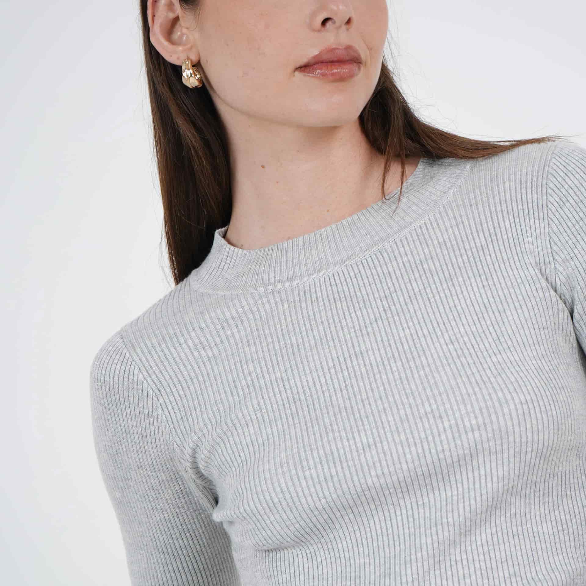 Sweater Cuello V Manga Larga - miniatura 10