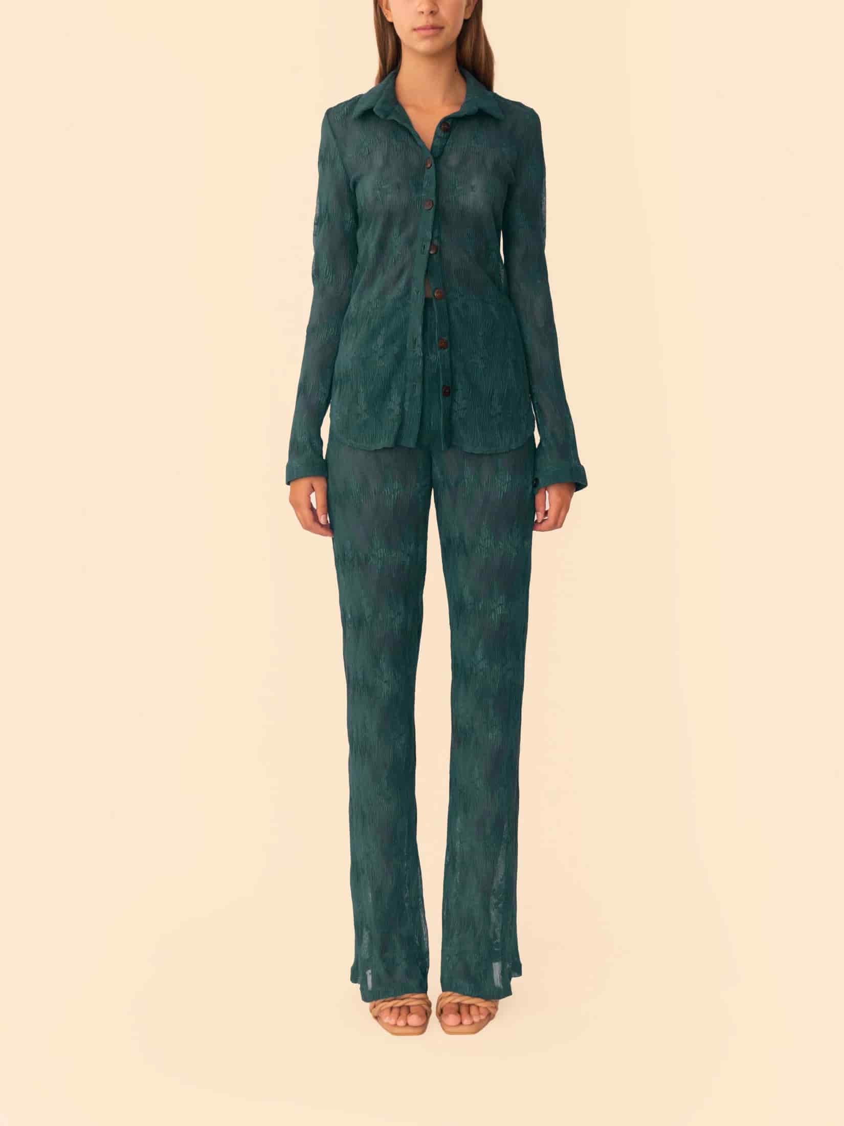 MALLIK SHIRT TEAL - miniatura 6
