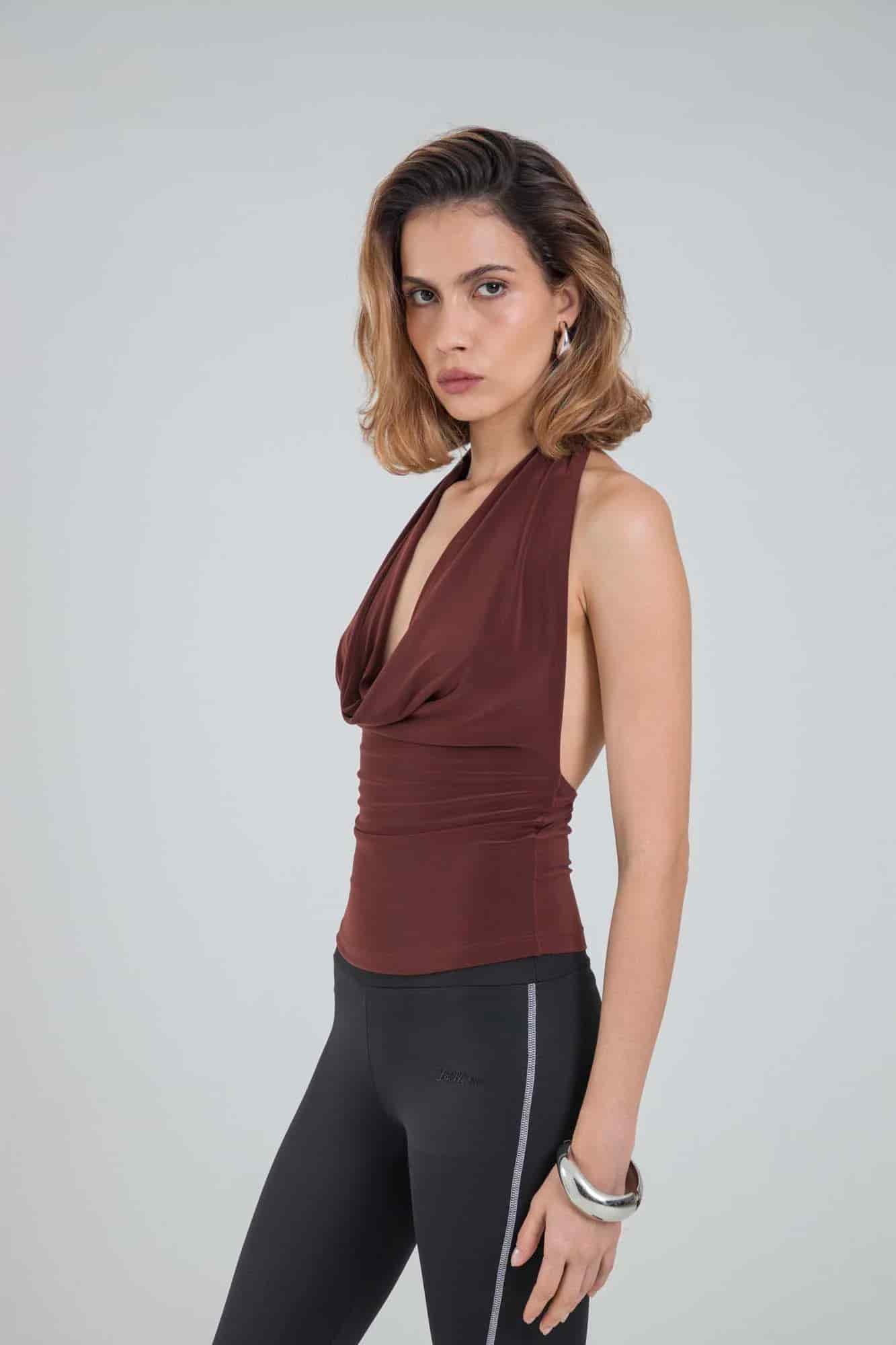 OPHELIA BROWN TOP - miniatura 14