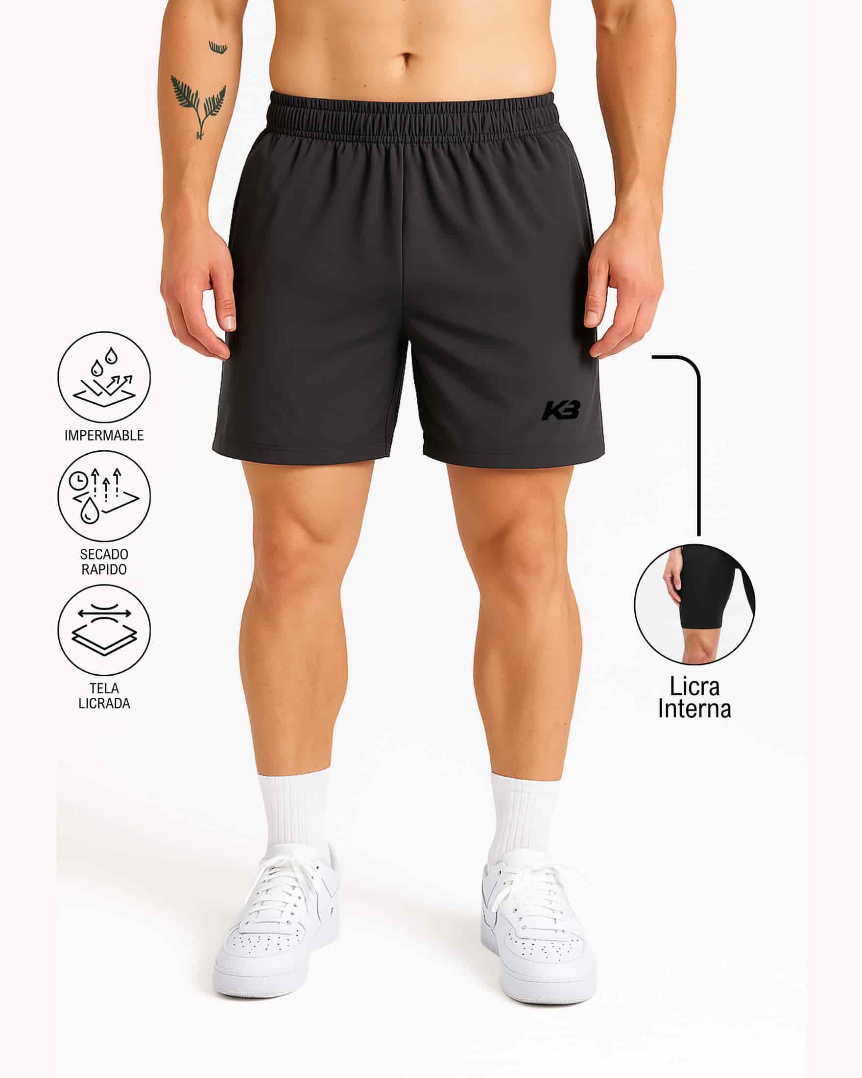Pantaloneta Con Licra Interna, Medida Perfecta┃KBMEN RF.279 - miniatura 8