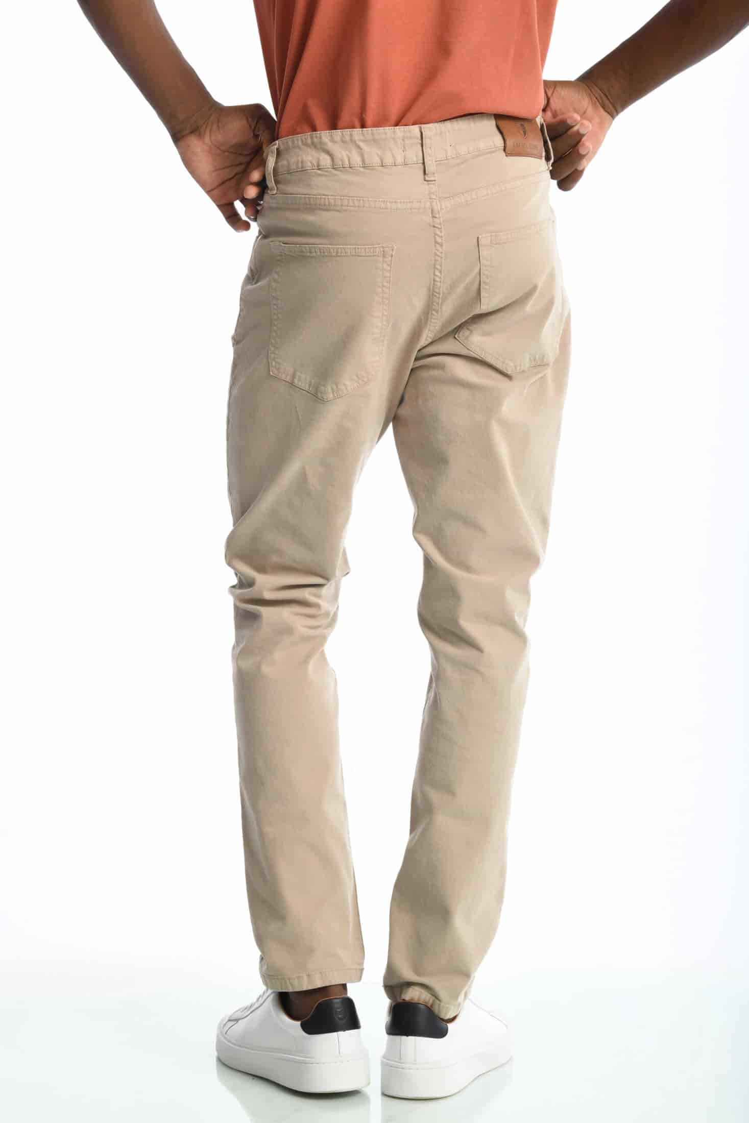 Pantalón Classic Dril 5 Bolsillos Beige - miniatura 7