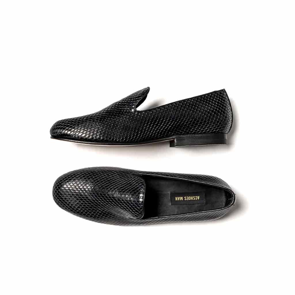 Slippers cuero grabado P negro - miniatura 2