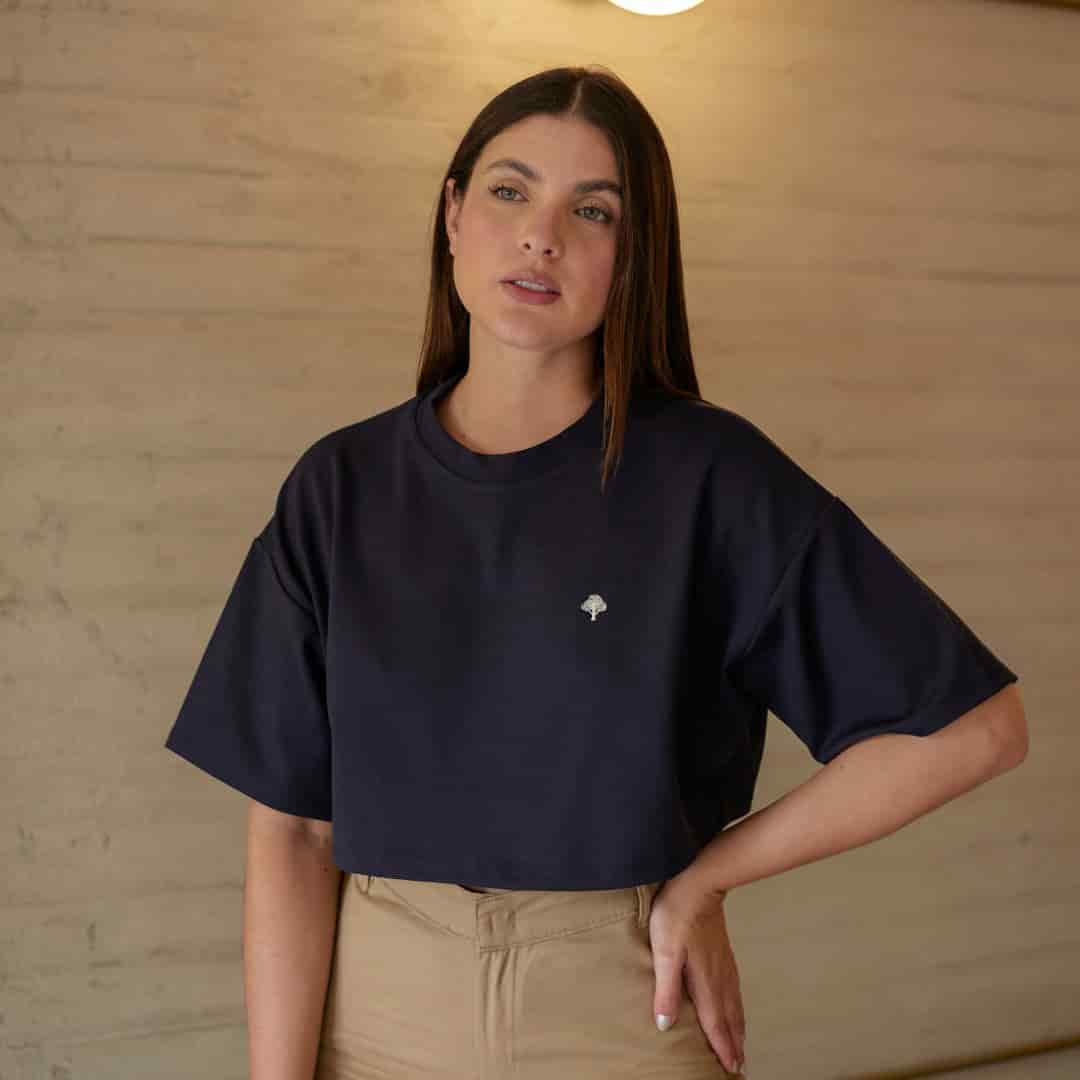 Camiseta Confort Azul Noche - miniatura 1