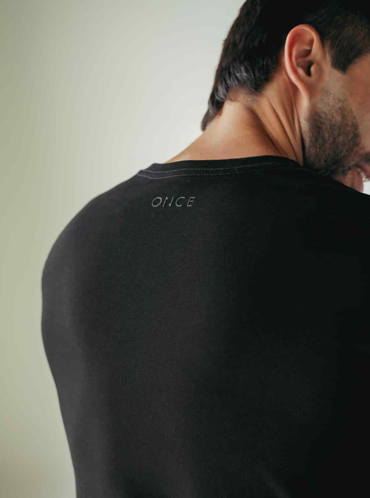 Camiseta Hombre Regular Fit - Negra - miniatura 5