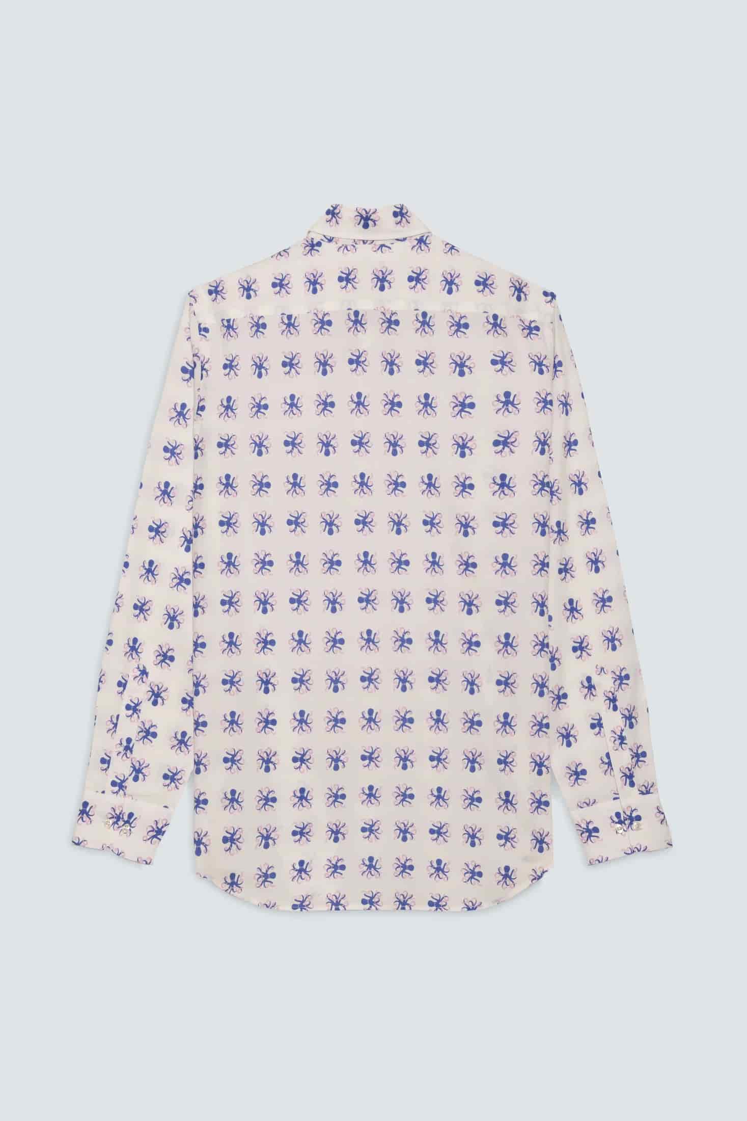 Men's cotton shirt beige grandezza - miniatura 2