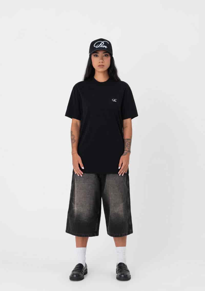 Atelier regular black t-shirt - miniatura 6