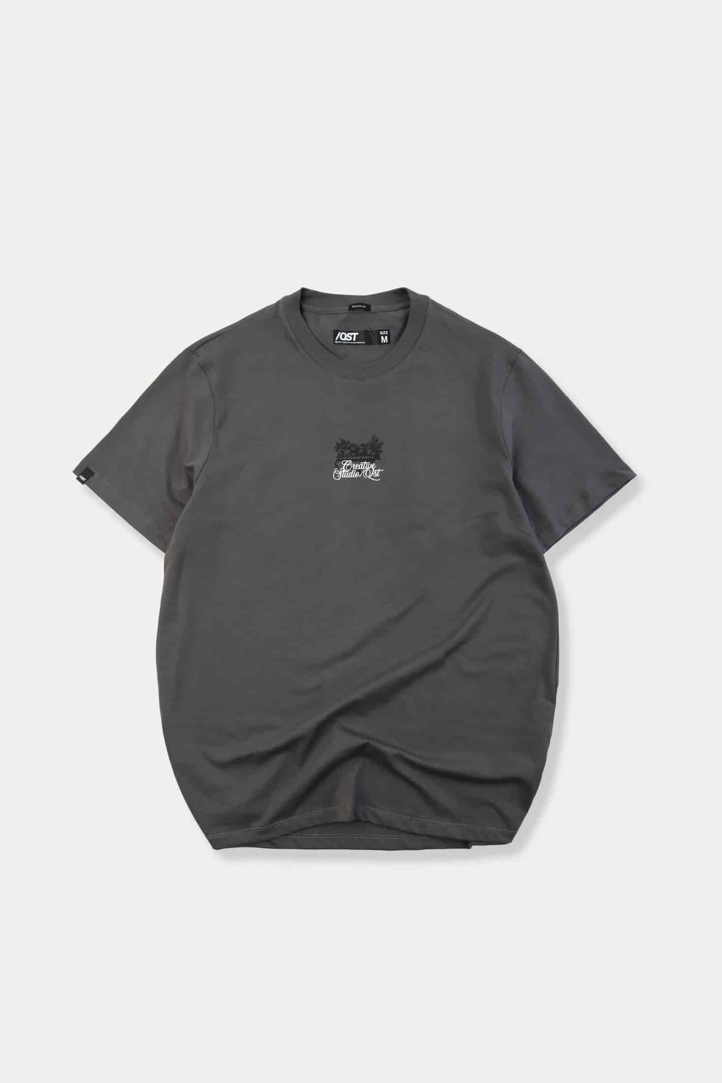 CAMISETA ESPECIAL ESTAMPADO LOCALIZADO COLOR NEGRO-GRIS - miniatura 1