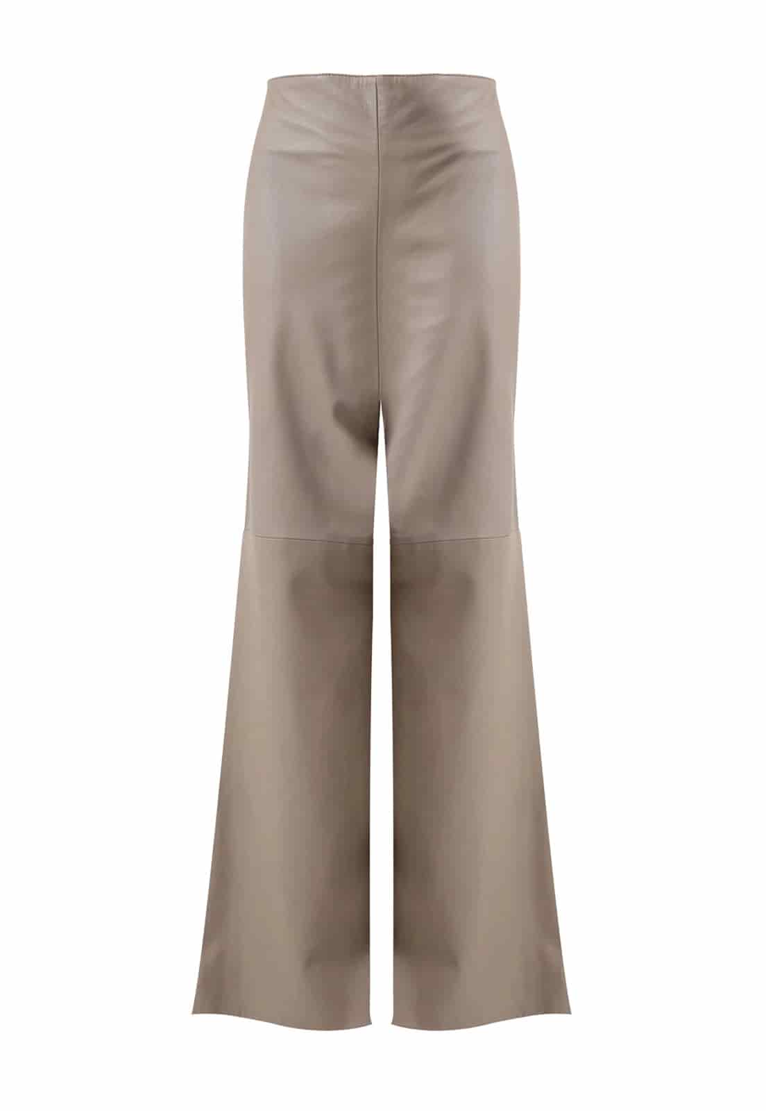 SUEDE BAGGY TROUSERS - miniatura 1
