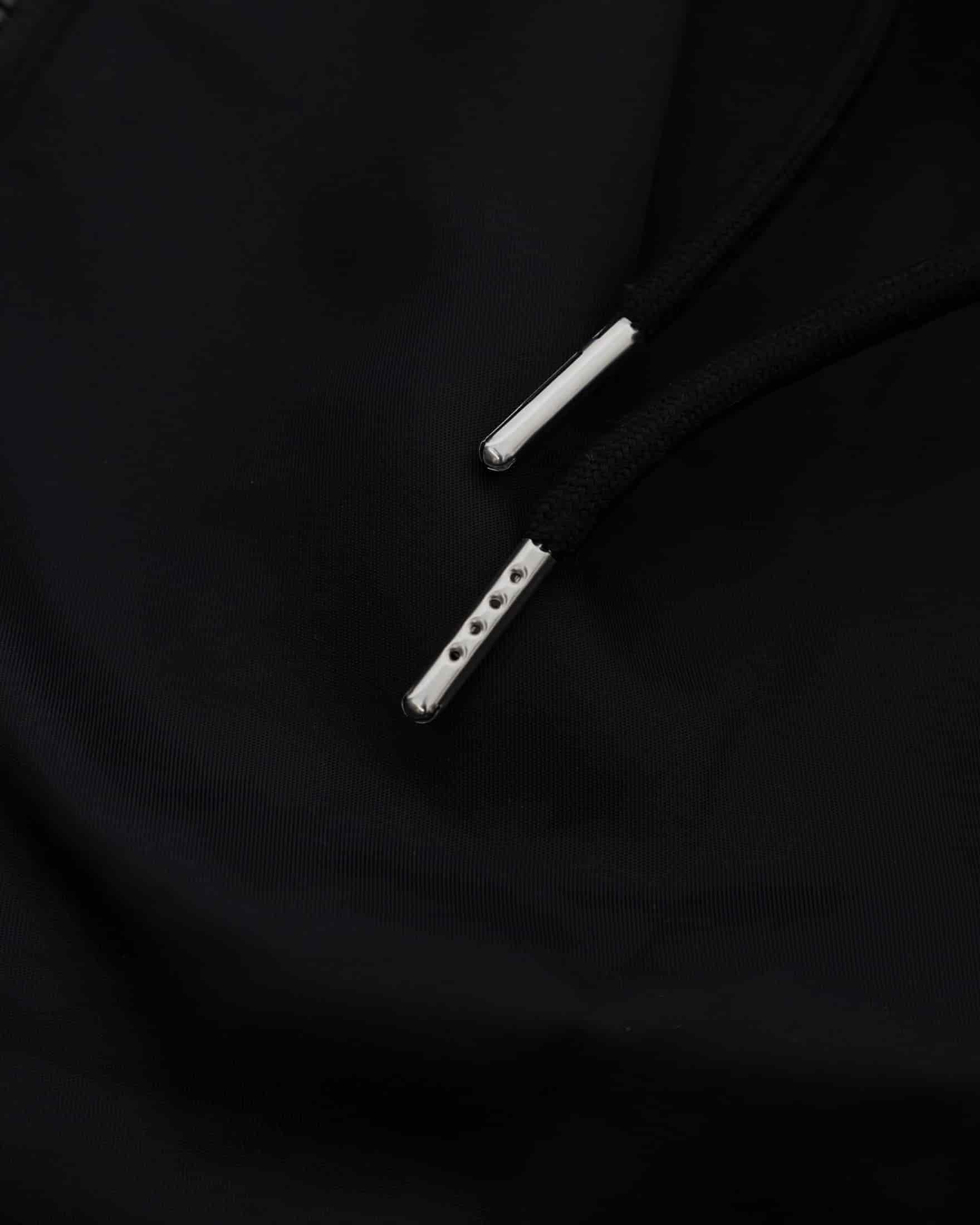 Basics Panelled Zip Up Cargo Pants Black - miniatura 5