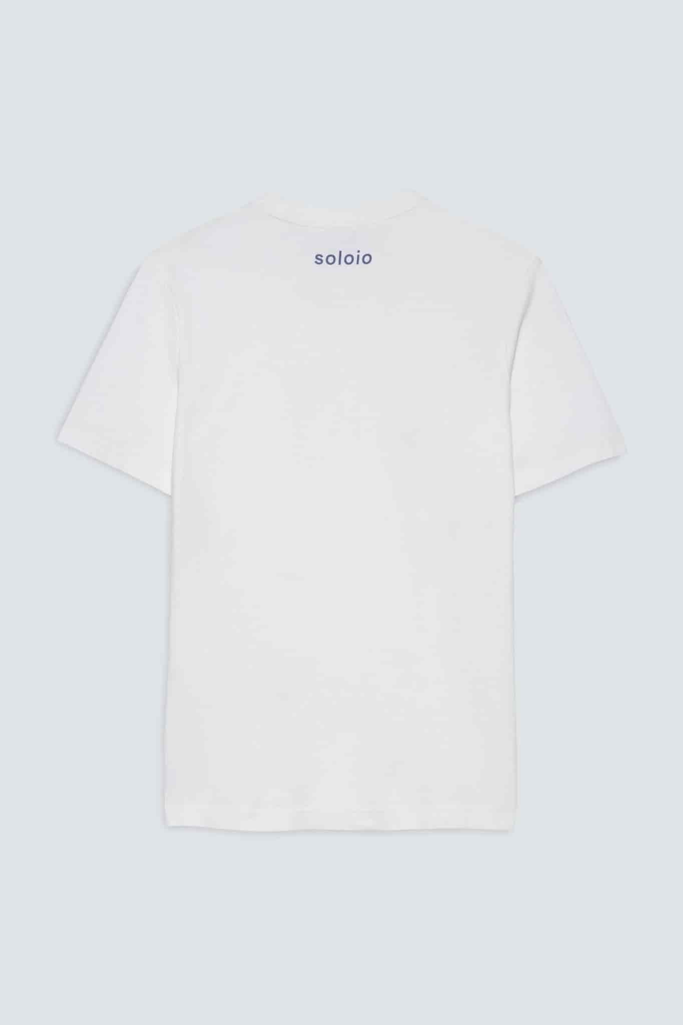 Men's cotton t-shirt white giorgio - miniatura 2