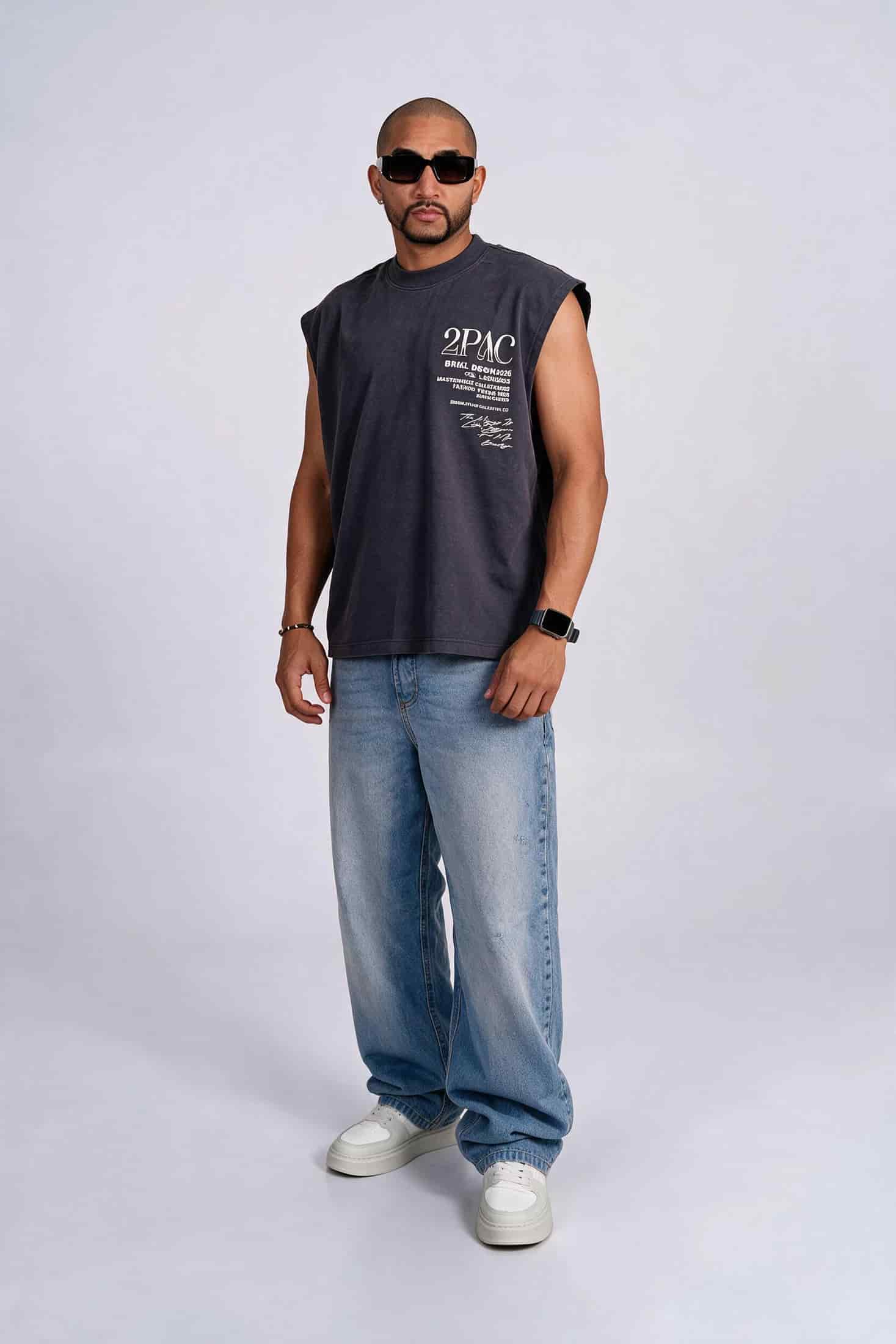 Camisilla oversize 2pac - miniatura 3