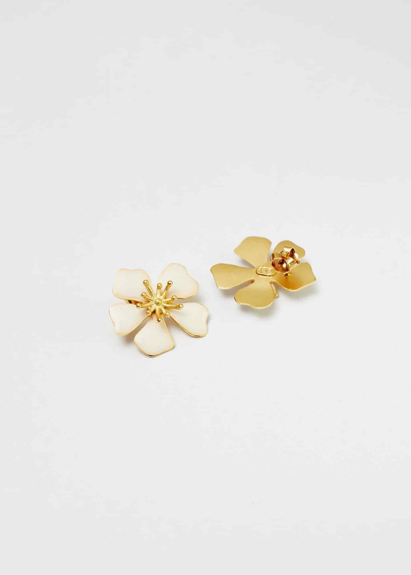 Aretes aurora Maxi Blanco - miniatura 2