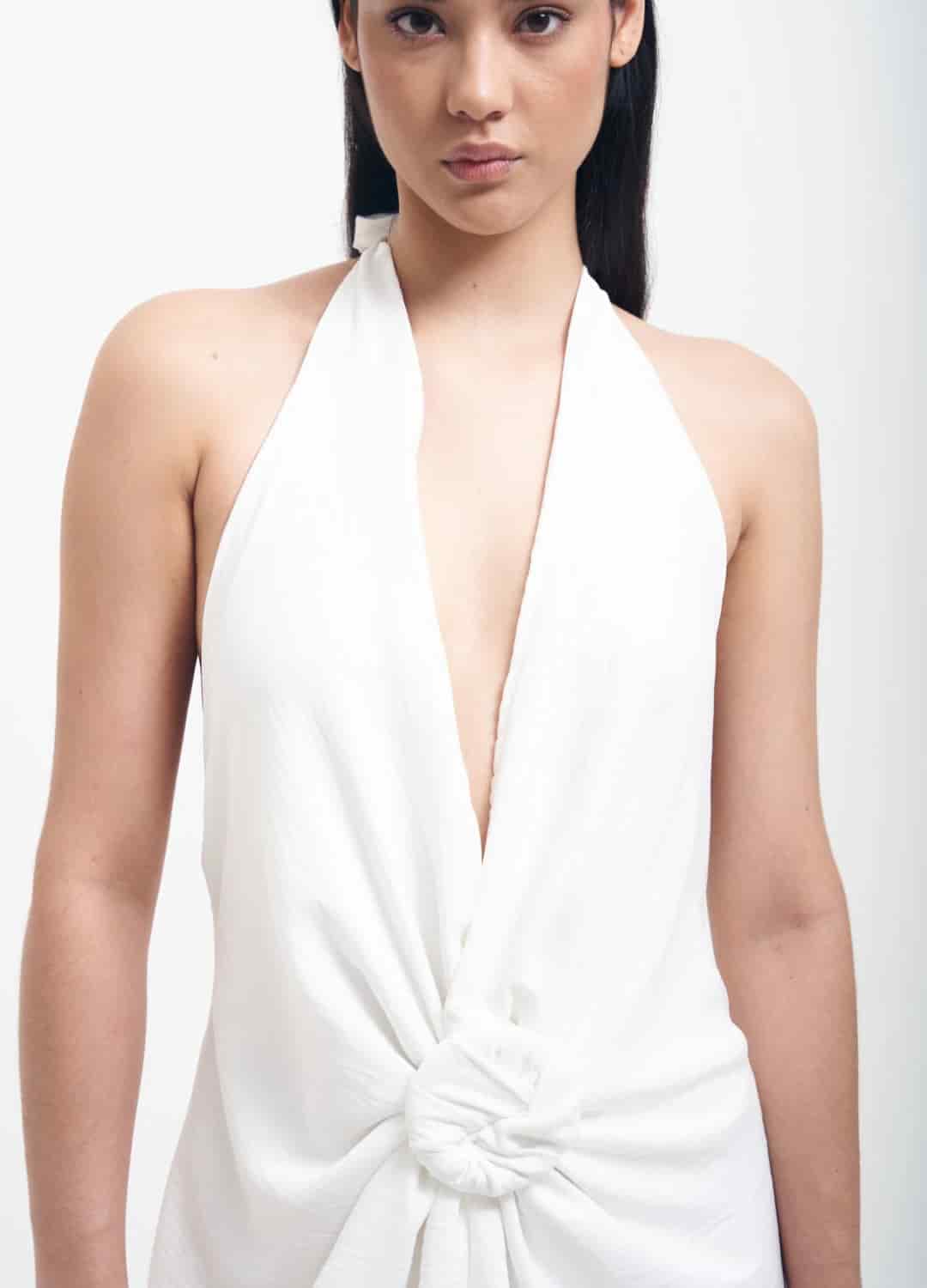 Vestido Teresa Blanco - miniatura 9