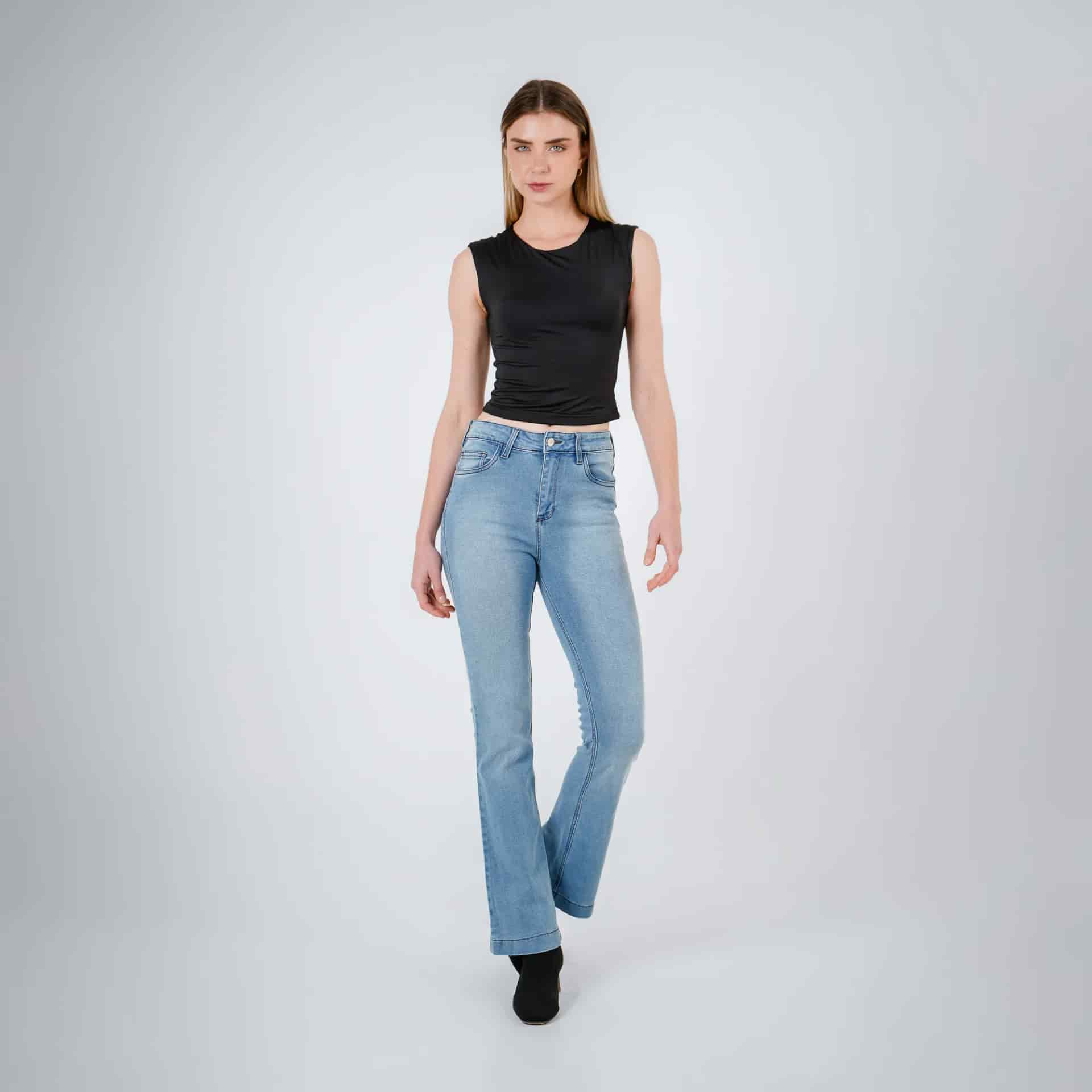 Jean Diva Tiro Medio Bota Skinny - miniatura 2