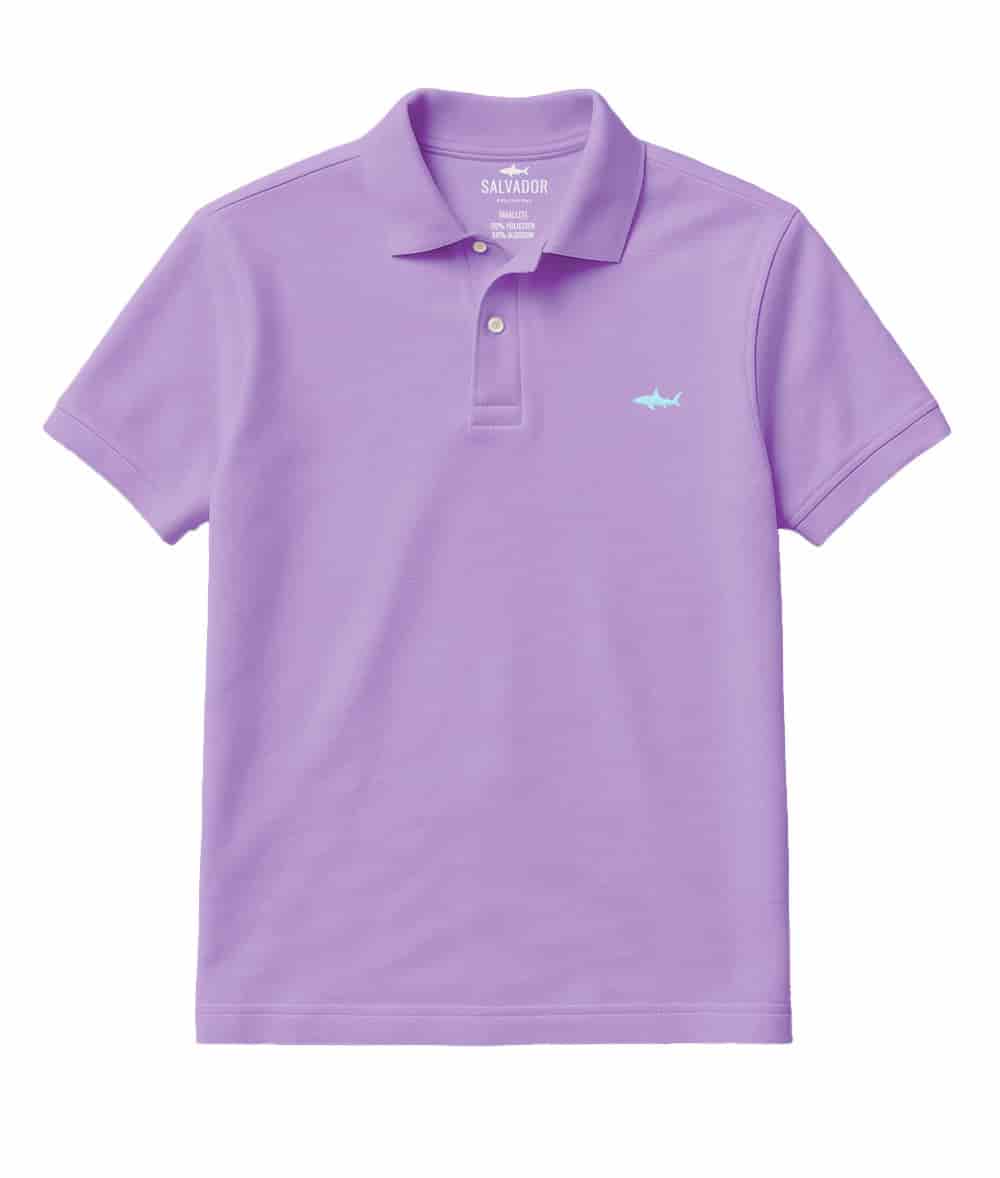 CAMISETA POLO LILA - miniatura 1