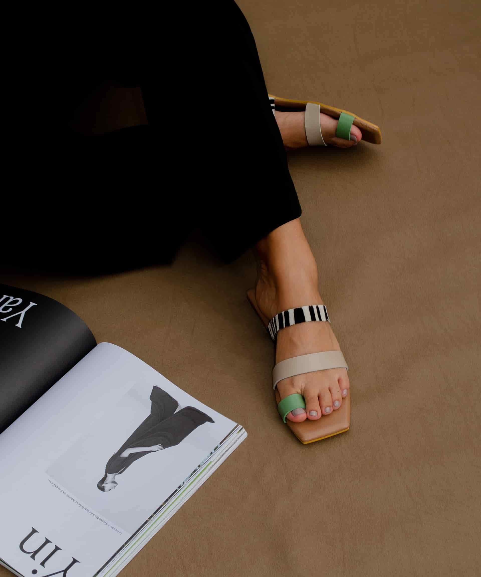 The Ocaso sandal – verde/taupe – edición limitada - miniatura 5