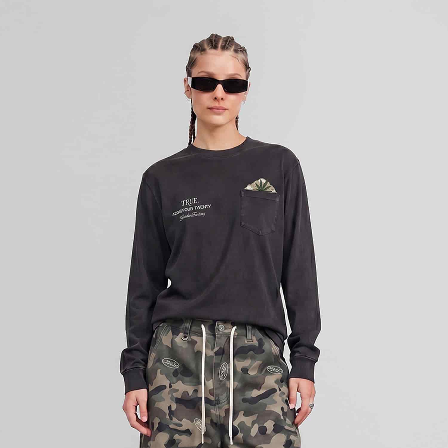 Garden LS T-Shirt - Black - miniatura 2