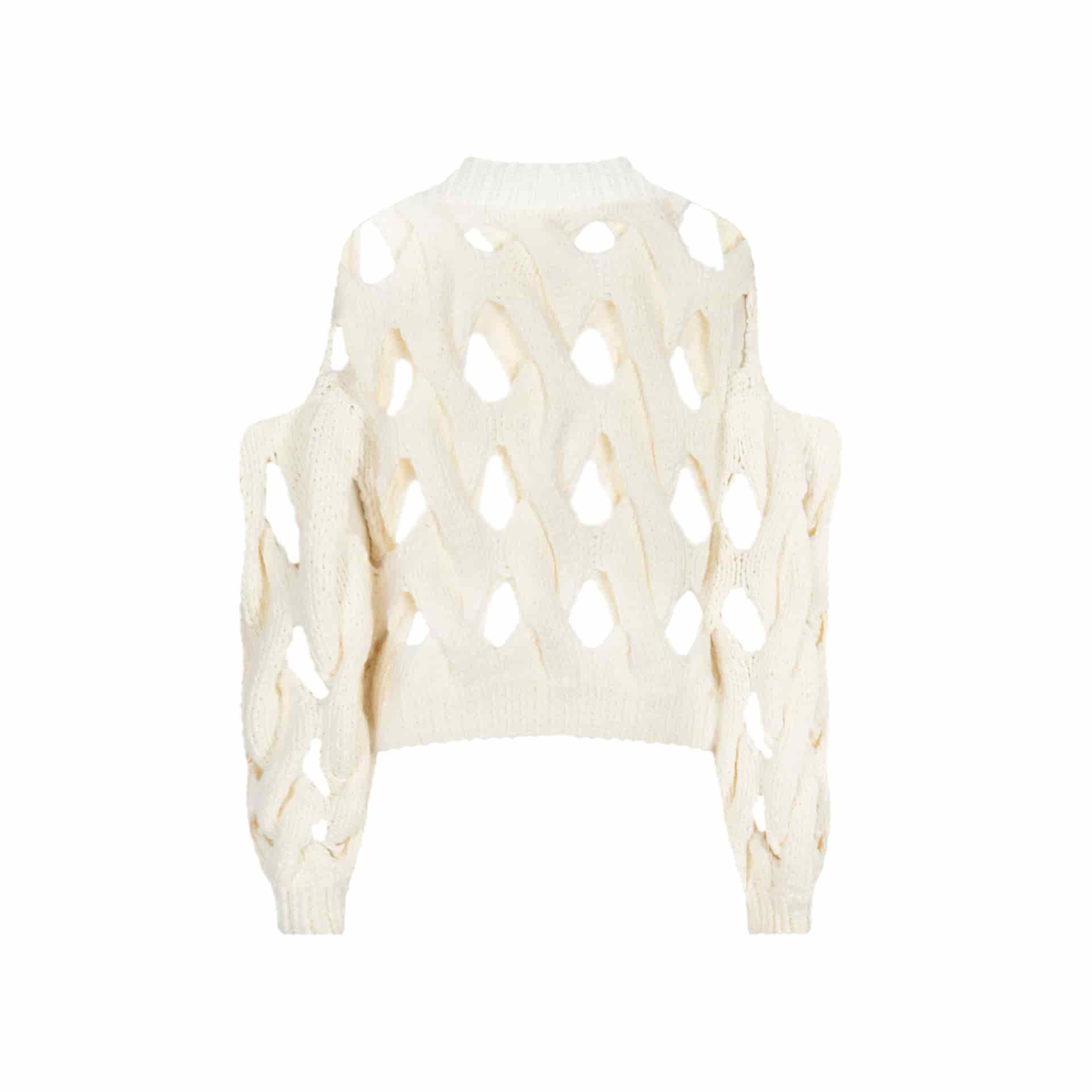 LARA SUPER HOLLOW KNIT SWEATER - miniatura 2
