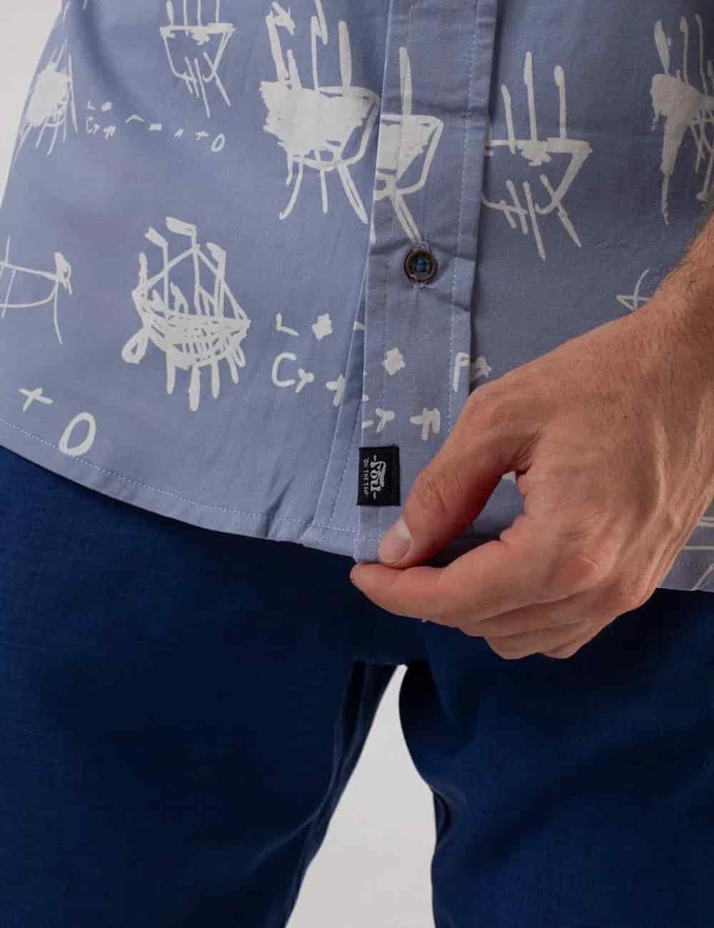 Camisa Regular Fit Le Panto Azul claro Hombre - miniatura 7
