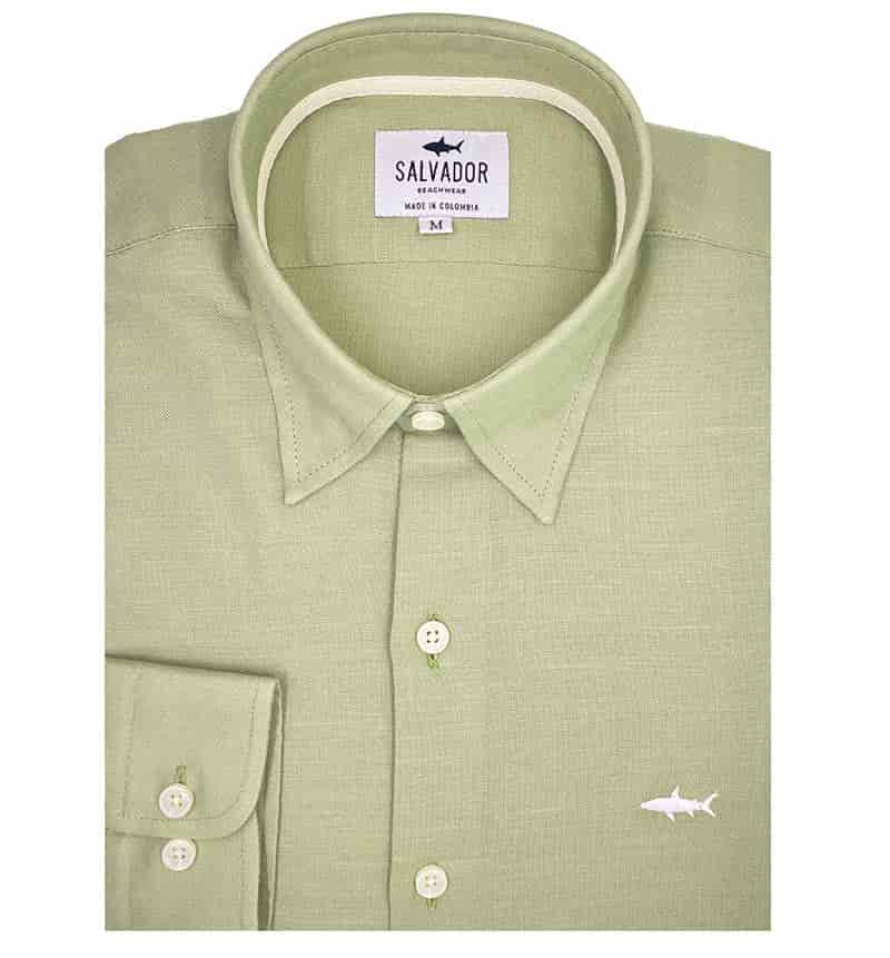 CAMISA VERDE OLIVA - miniatura 1