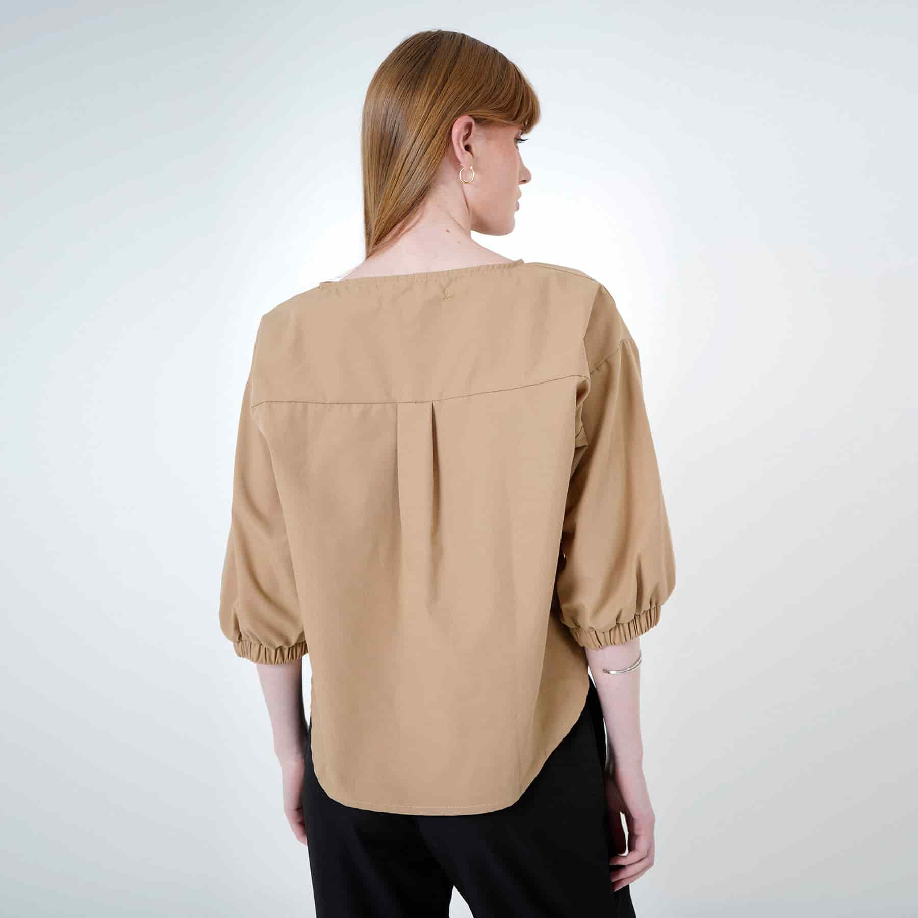 Blusa Cuello Redondo Manga 3/Cuartos - miniatura 2
