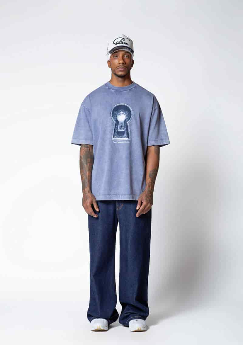 Dopamine blue keyhole t-shirt - miniatura 4