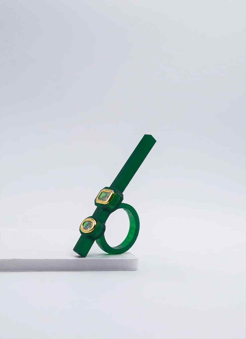 JVxTH -  GREEN BAR RING - miniatura 3