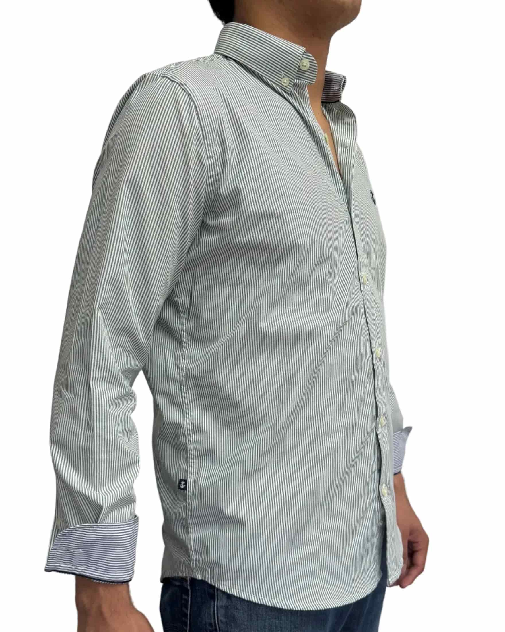 Camisa Rayas Verde - miniatura 4