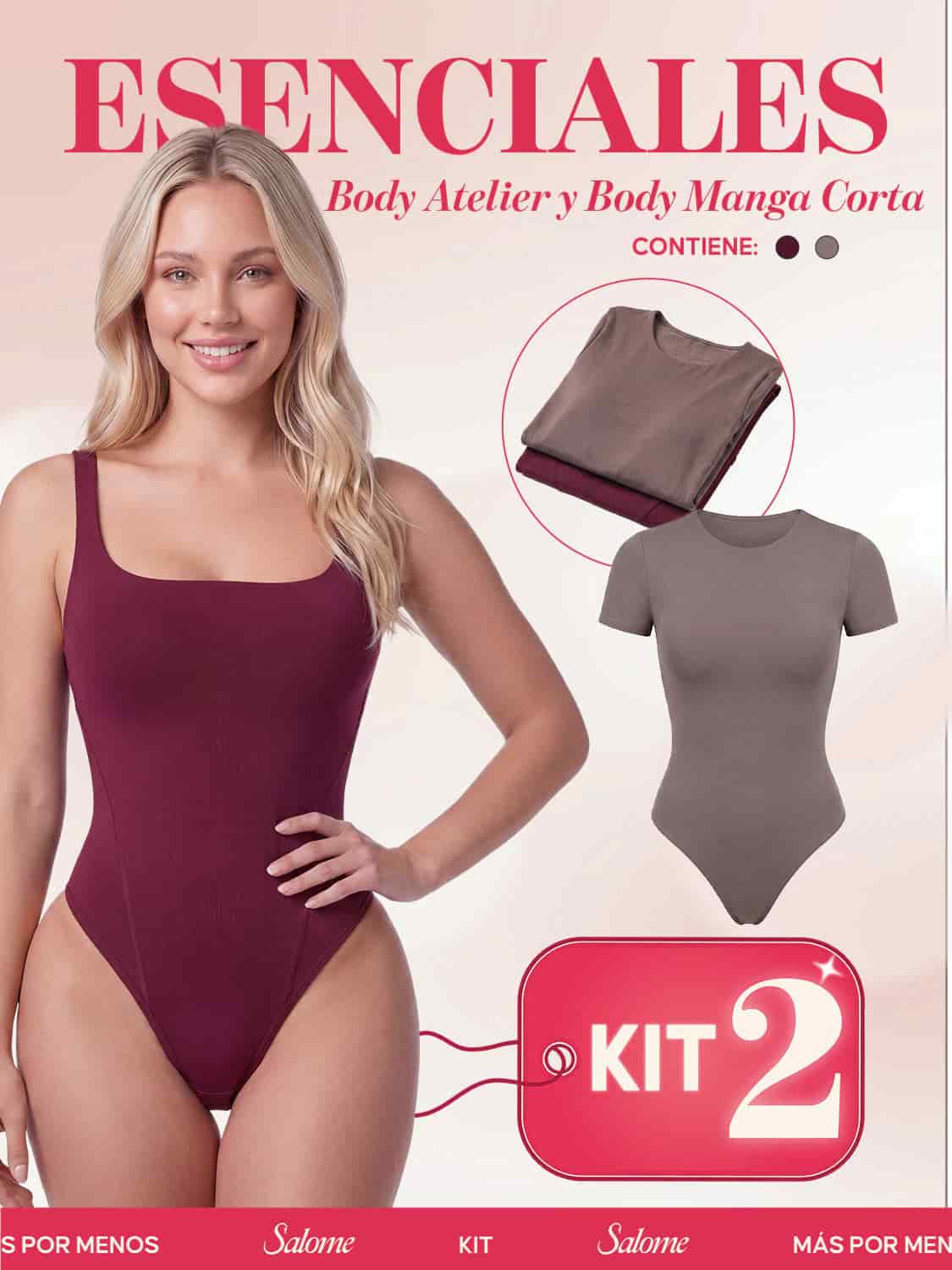Kit Body Atelier Espalda Profunda & Manga Corta Sin Costuras | Salome 5004 & 5007 | 01L5 - miniatura 4