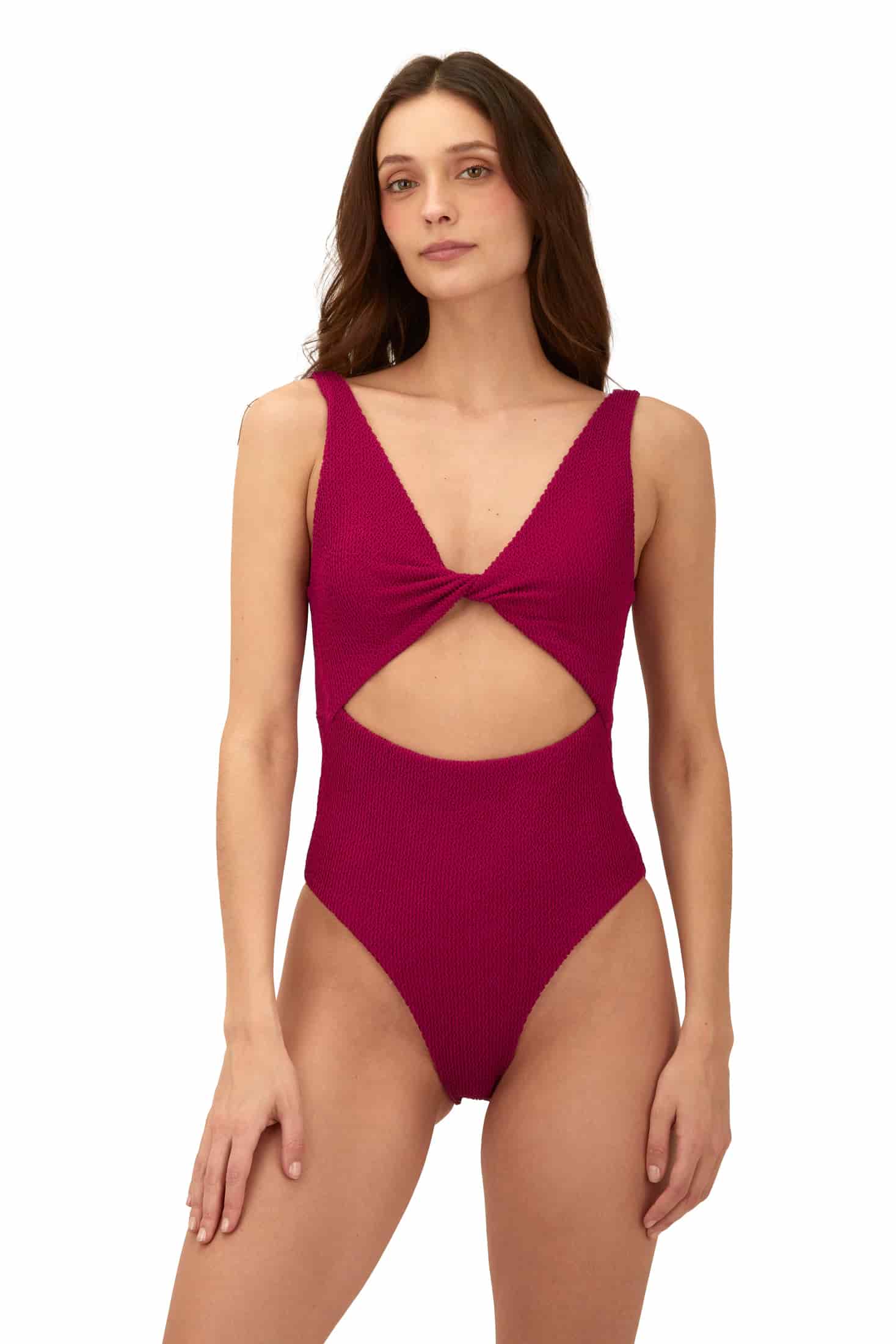 Textured Wave Brisa Raspberry Twix One Piece - miniatura 1
