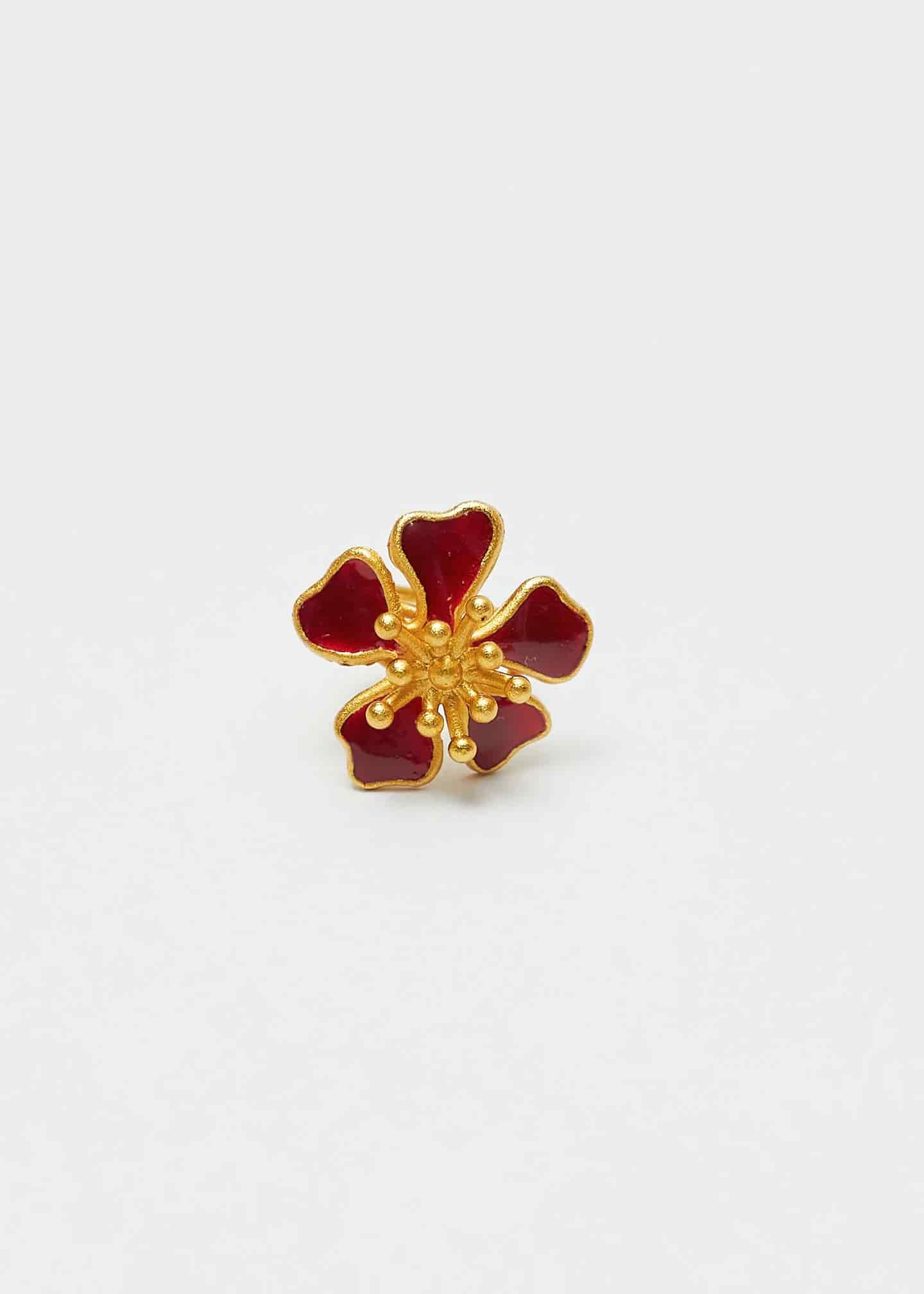 Earcuff Aurora mini rojo vino - miniatura 4