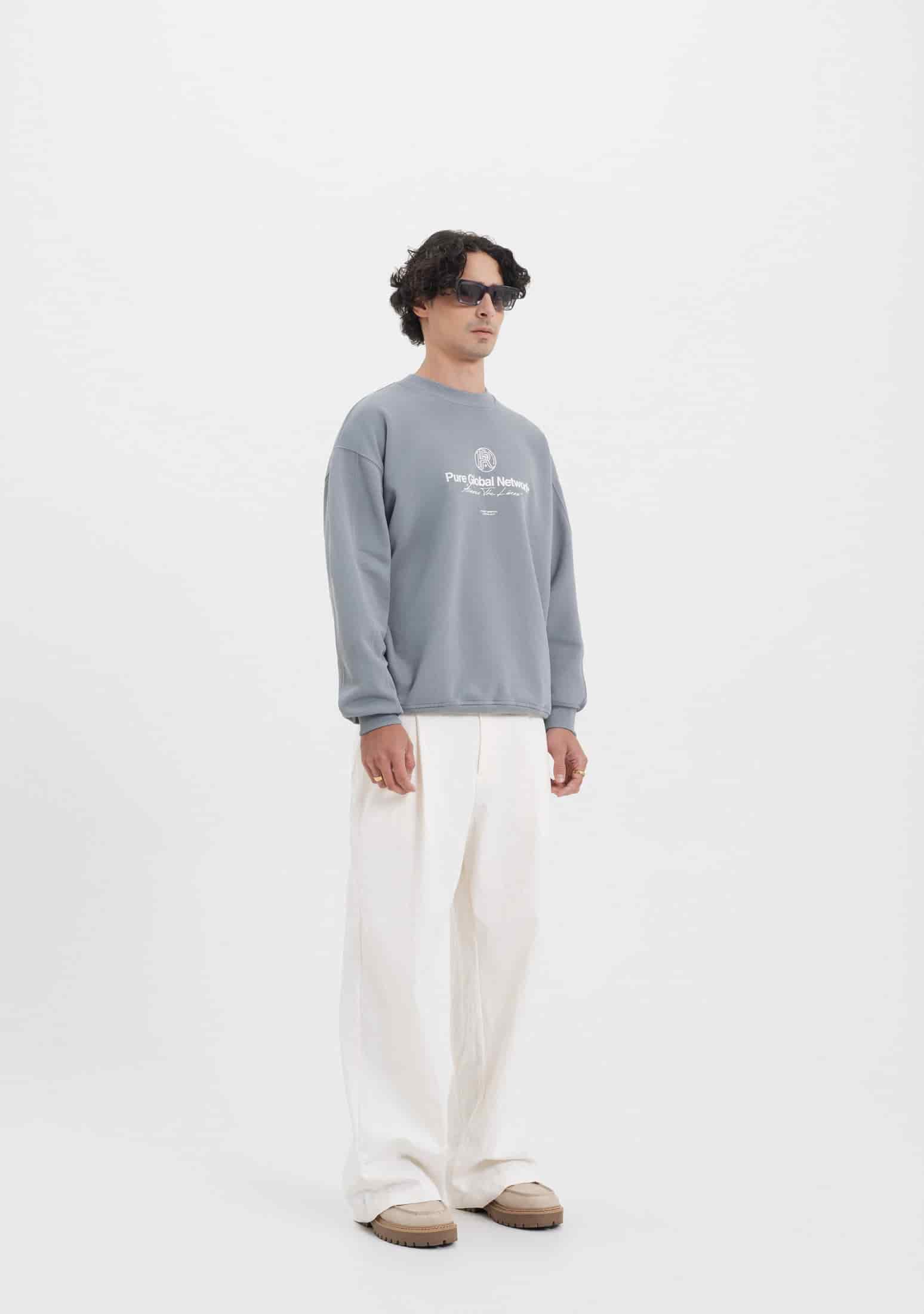Across The Lines Gray Pullover - miniatura 4