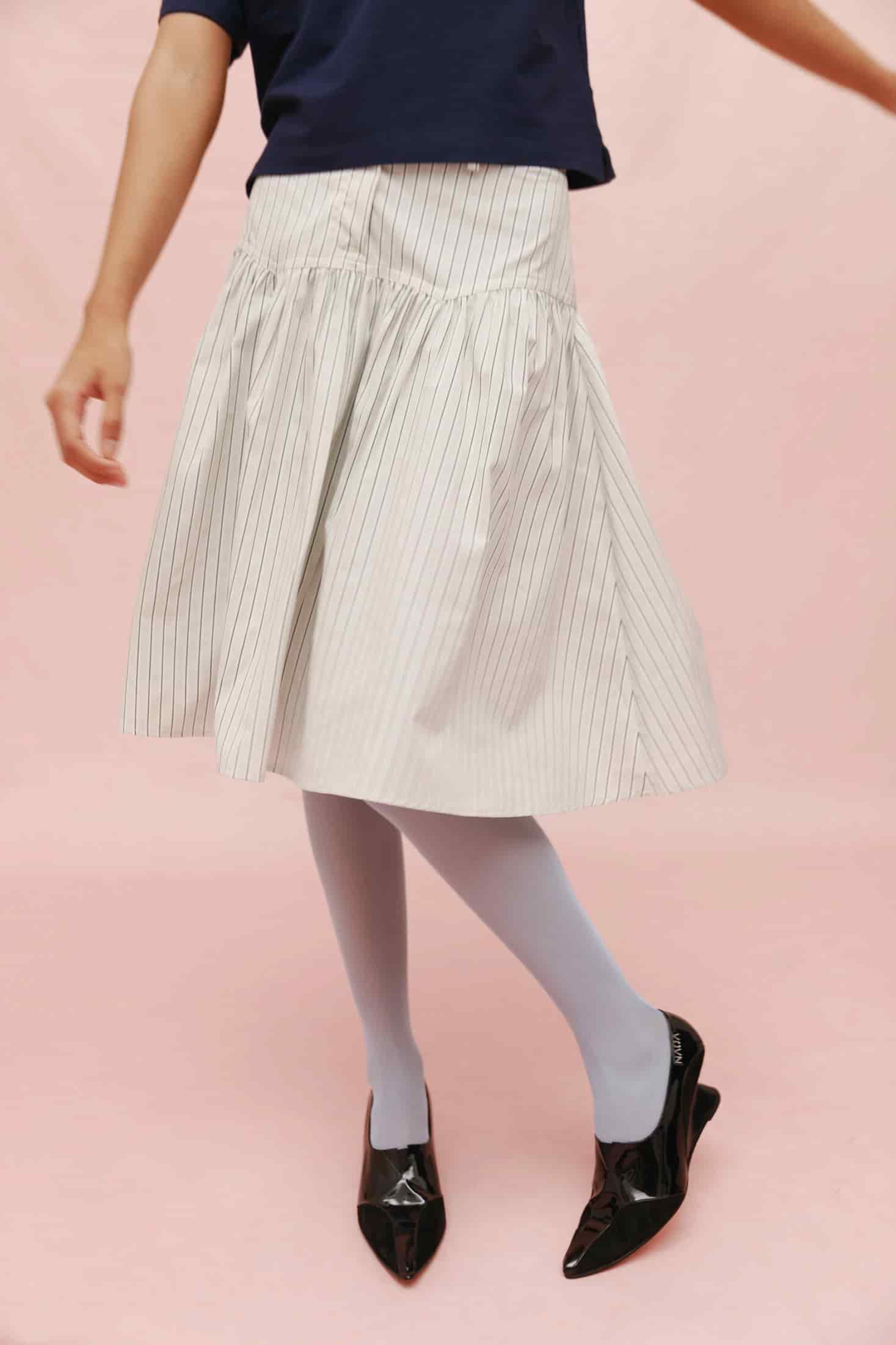 LATTE MIDI SKIRT - miniatura 2