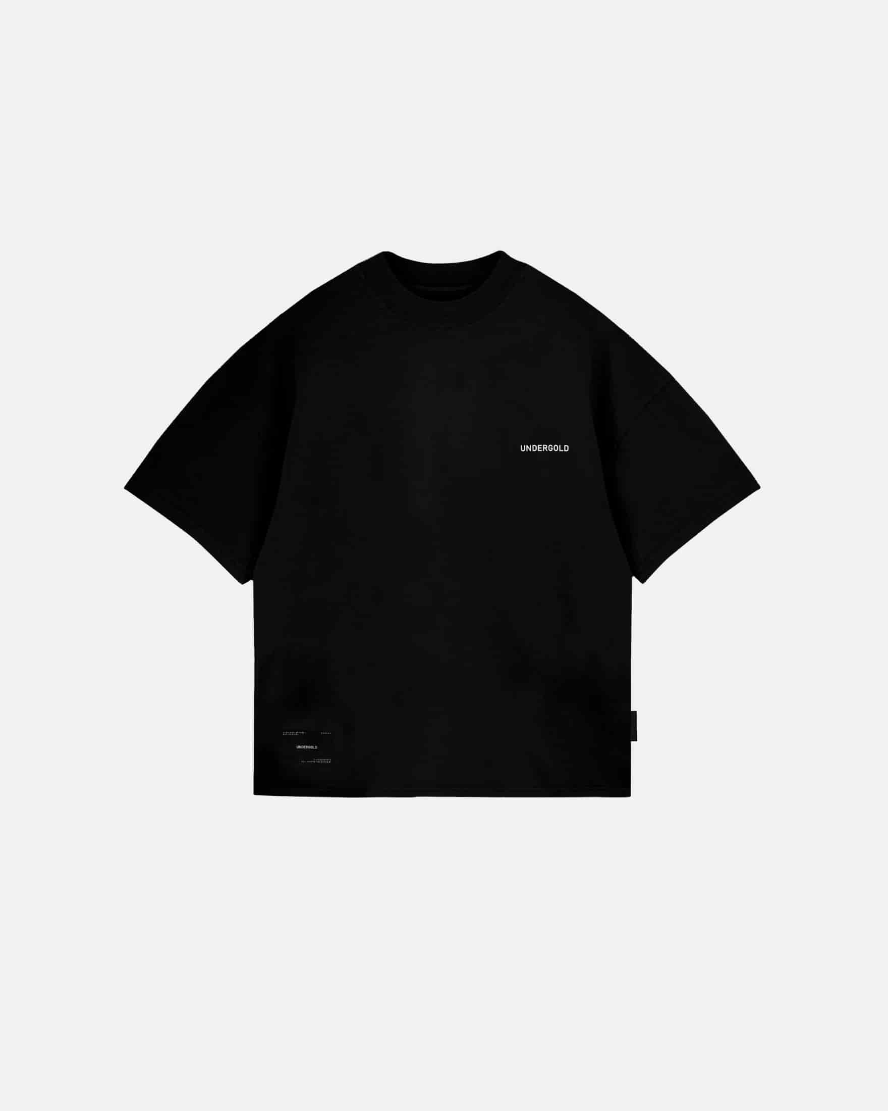 Basics Tiny Logo Boxy Fit Tshirt Black - miniatura 2