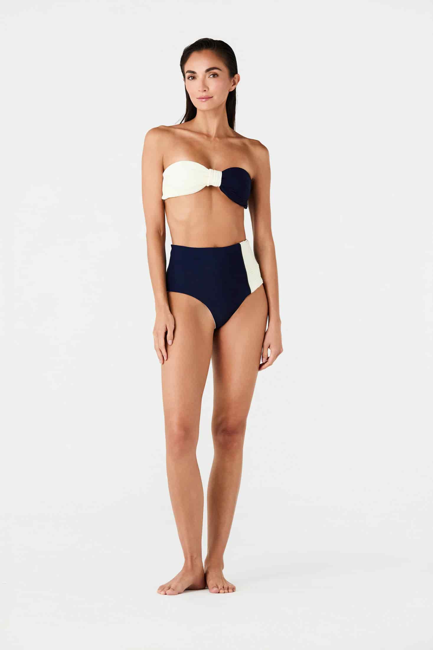 Frida Bottom / Navy - Ivory - miniatura 1
