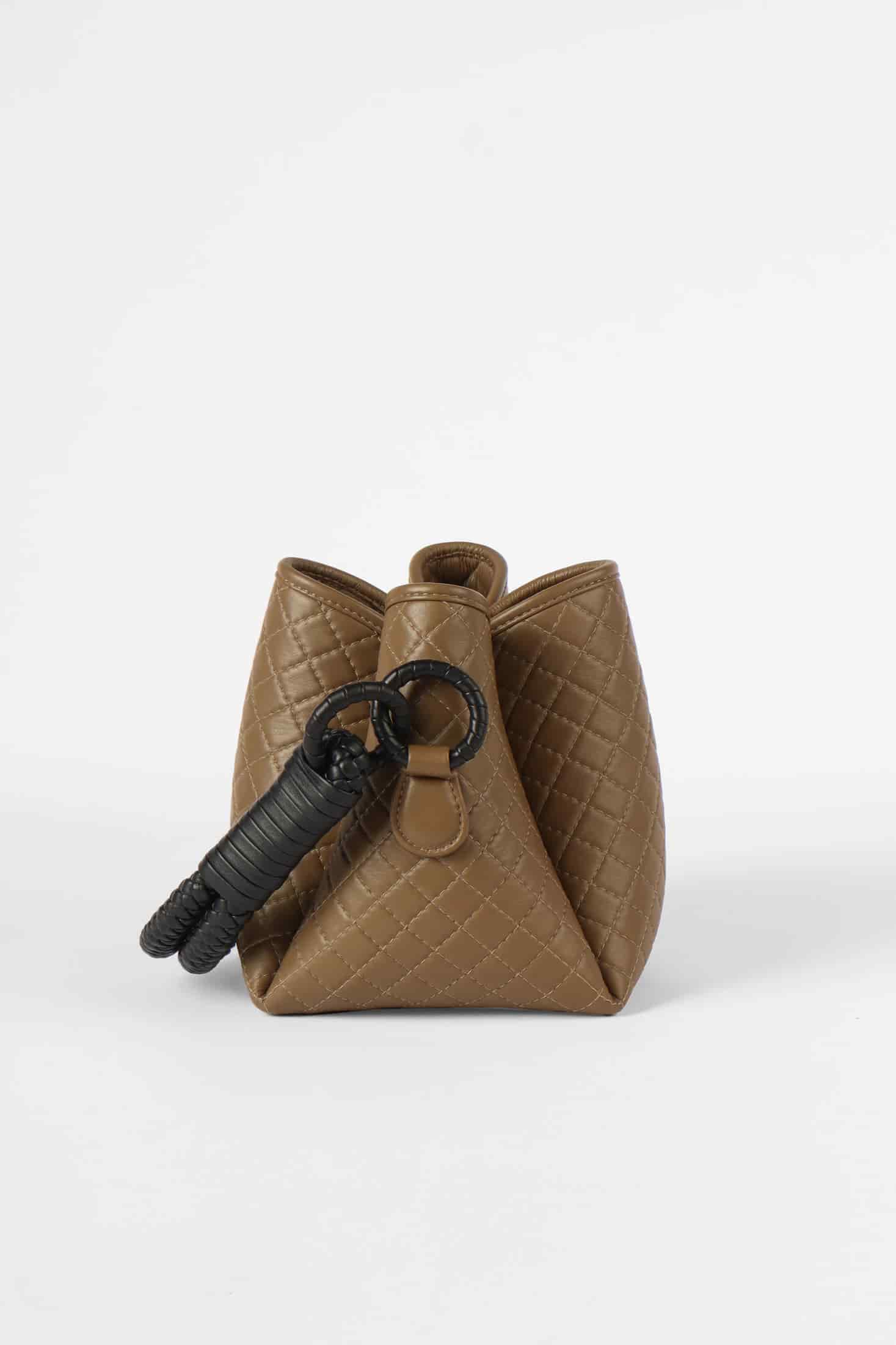 Tulip Mini Bucket Bag, Olive and Black - miniatura 2