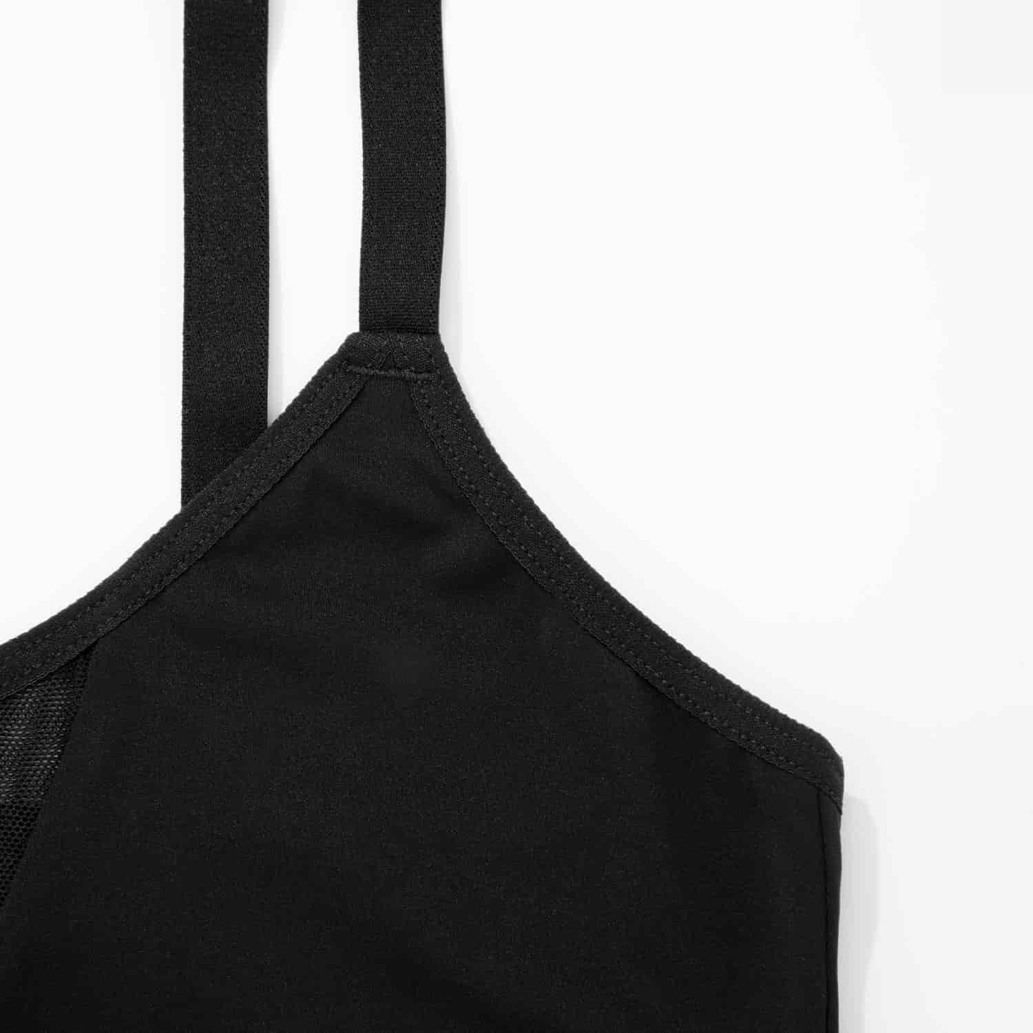 Mesh Cut-Out Top - Black - miniatura 6