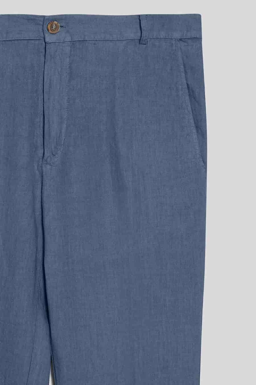 Men's linen pants blue horizon - miniatura 2