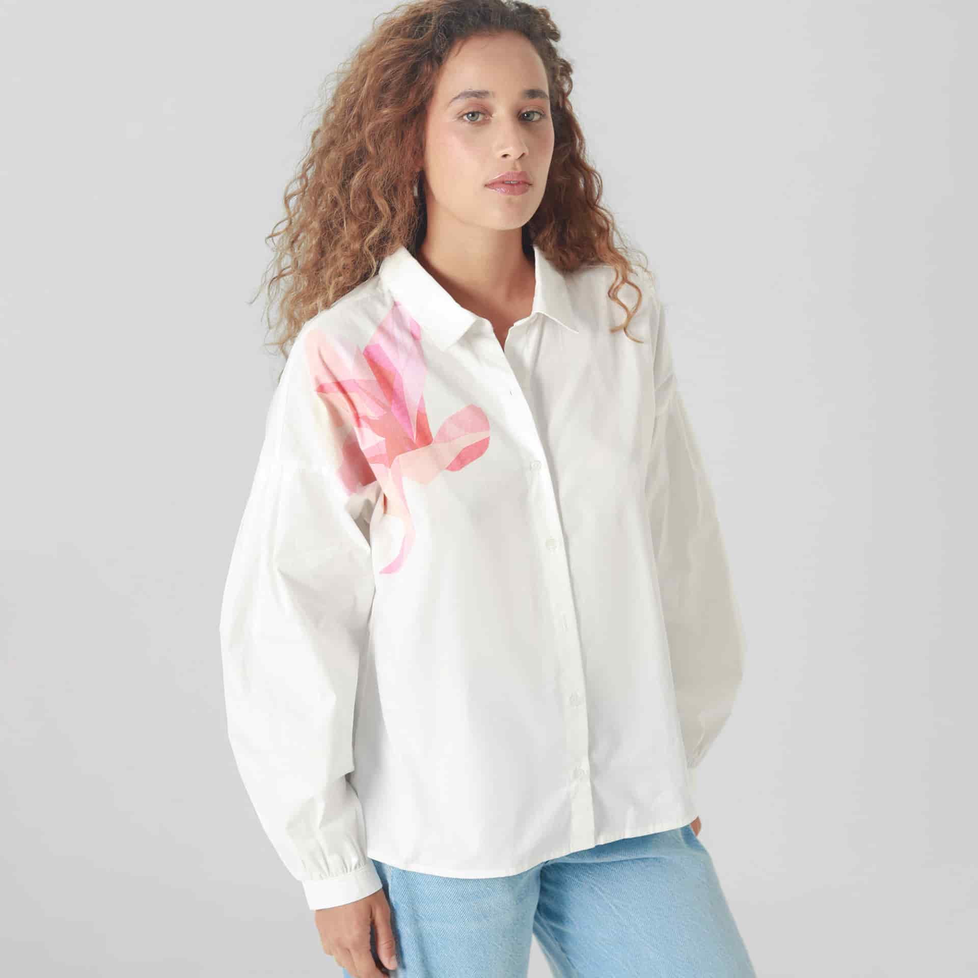 Camisa Cuello Camisero Manga Larga - miniatura 3